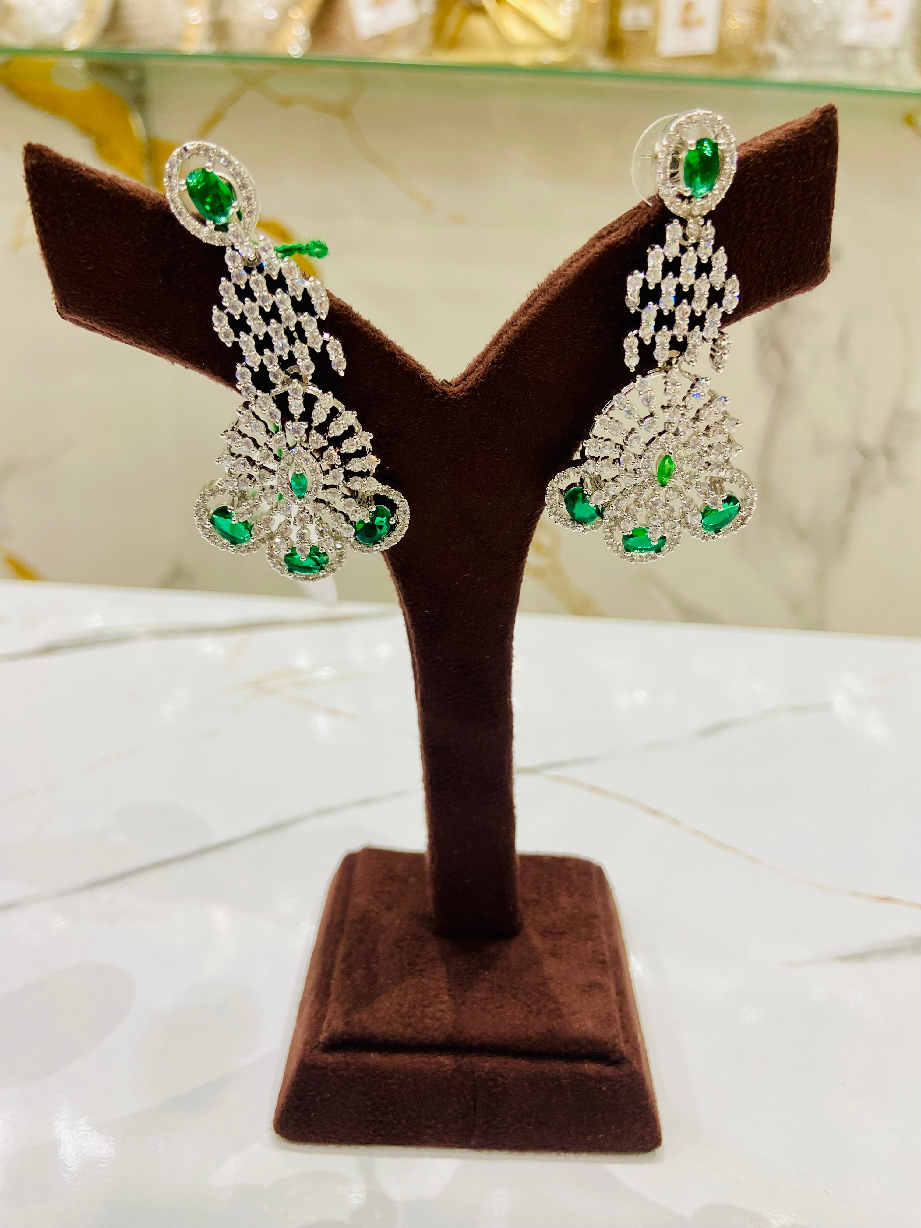 Party Wear American Diamond Earrings - ADE03