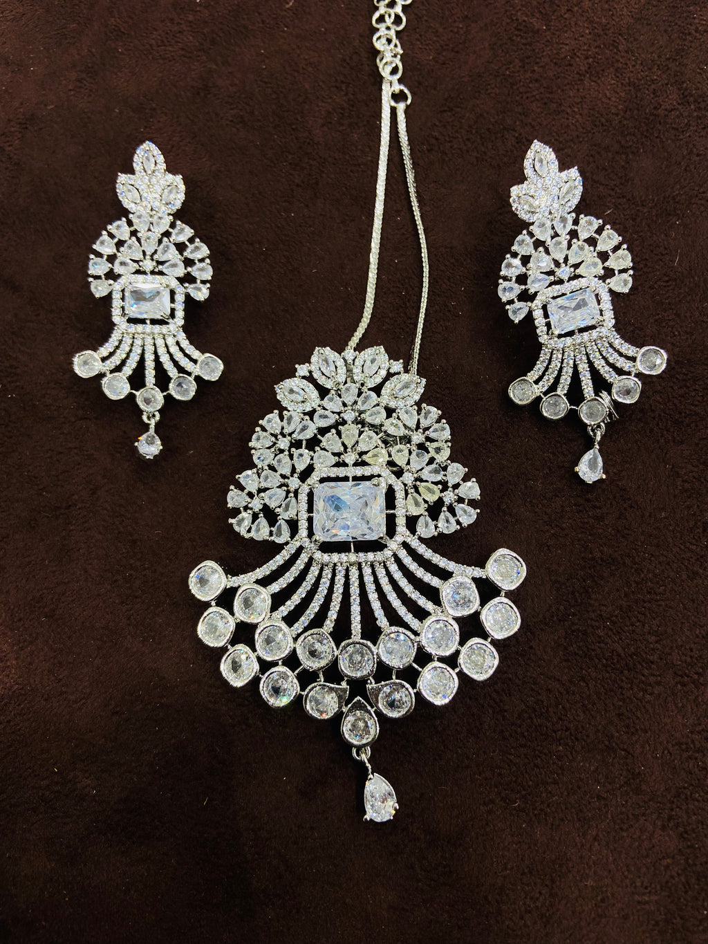 Wedding Wear AD Pendant Set - PS06