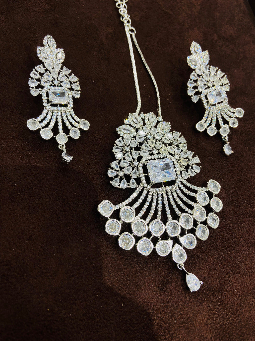 Wedding Wear AD Pendant Set - PS06