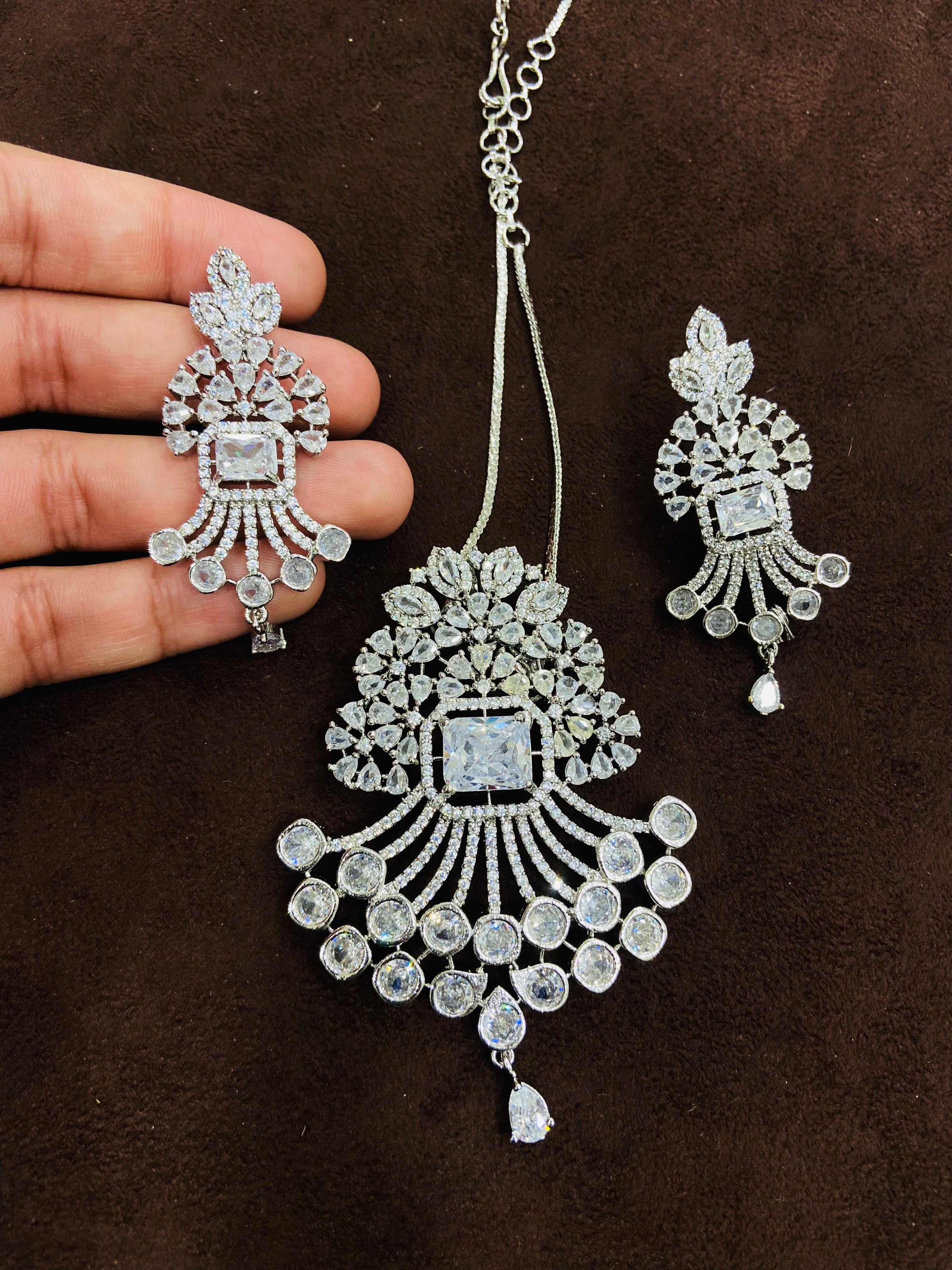 Wedding Wear AD Pendant Set - PS06