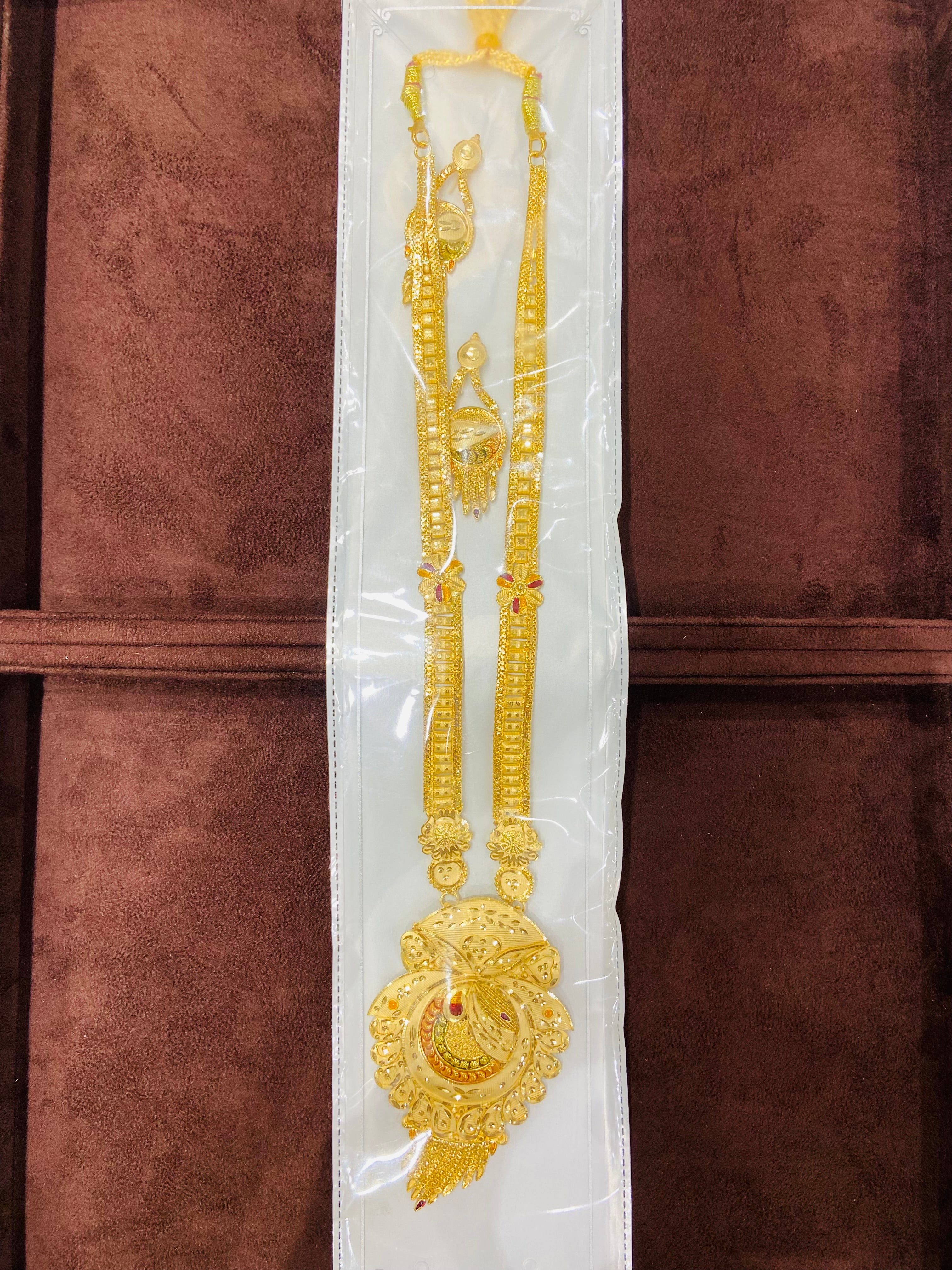 Elegant 1 Gram Gold Long Haar Set – LS03