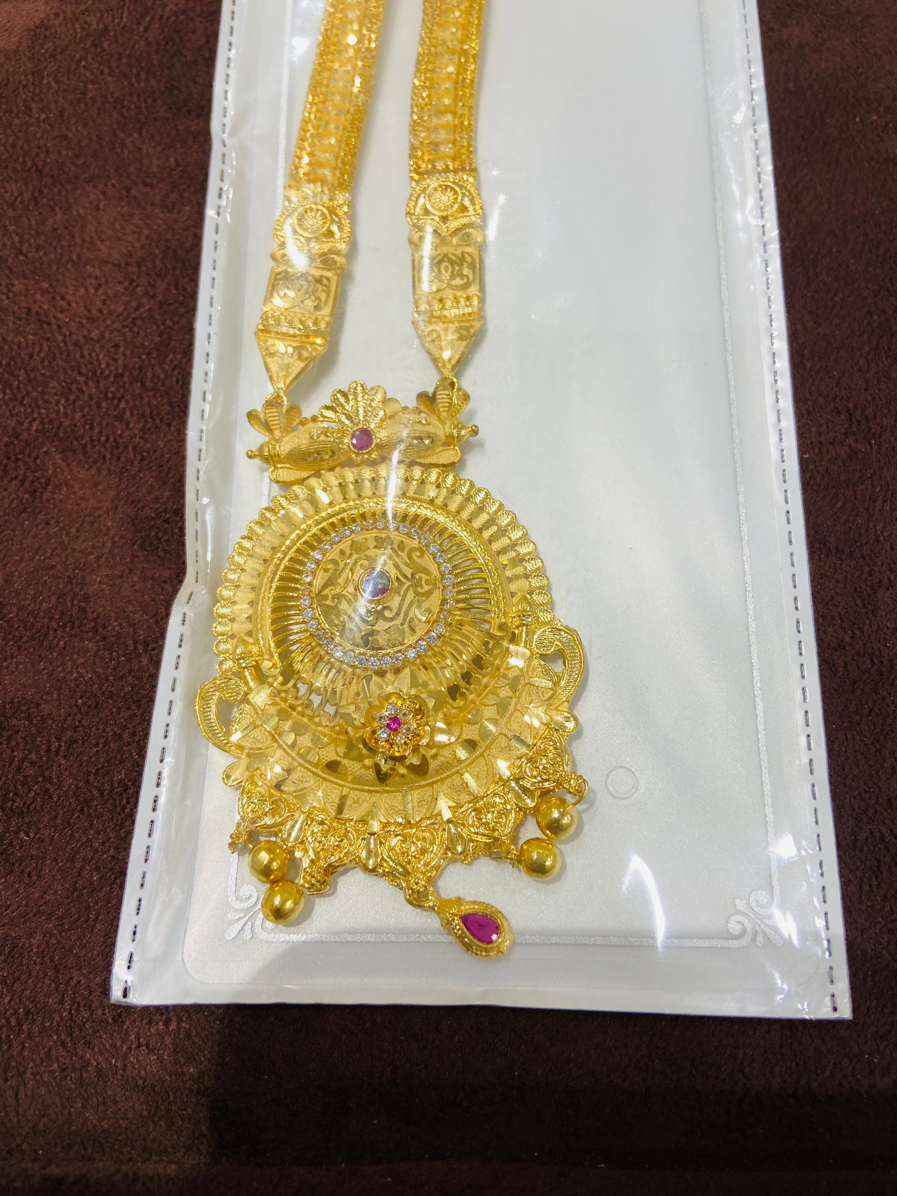 Gold Finish Bridal Long Set for Women – LS06