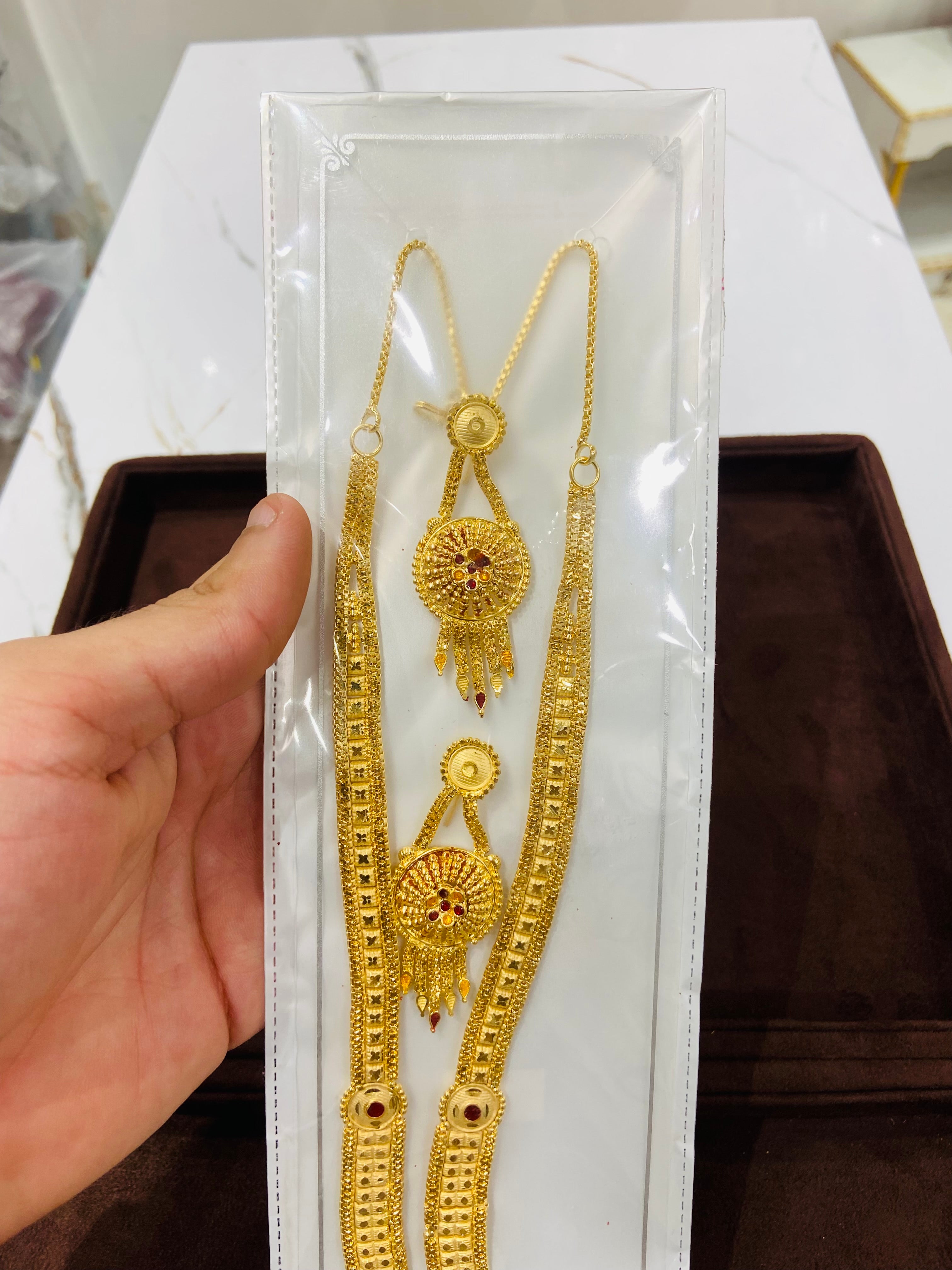 1 gm Gold Finish Long Set for Women – LS08