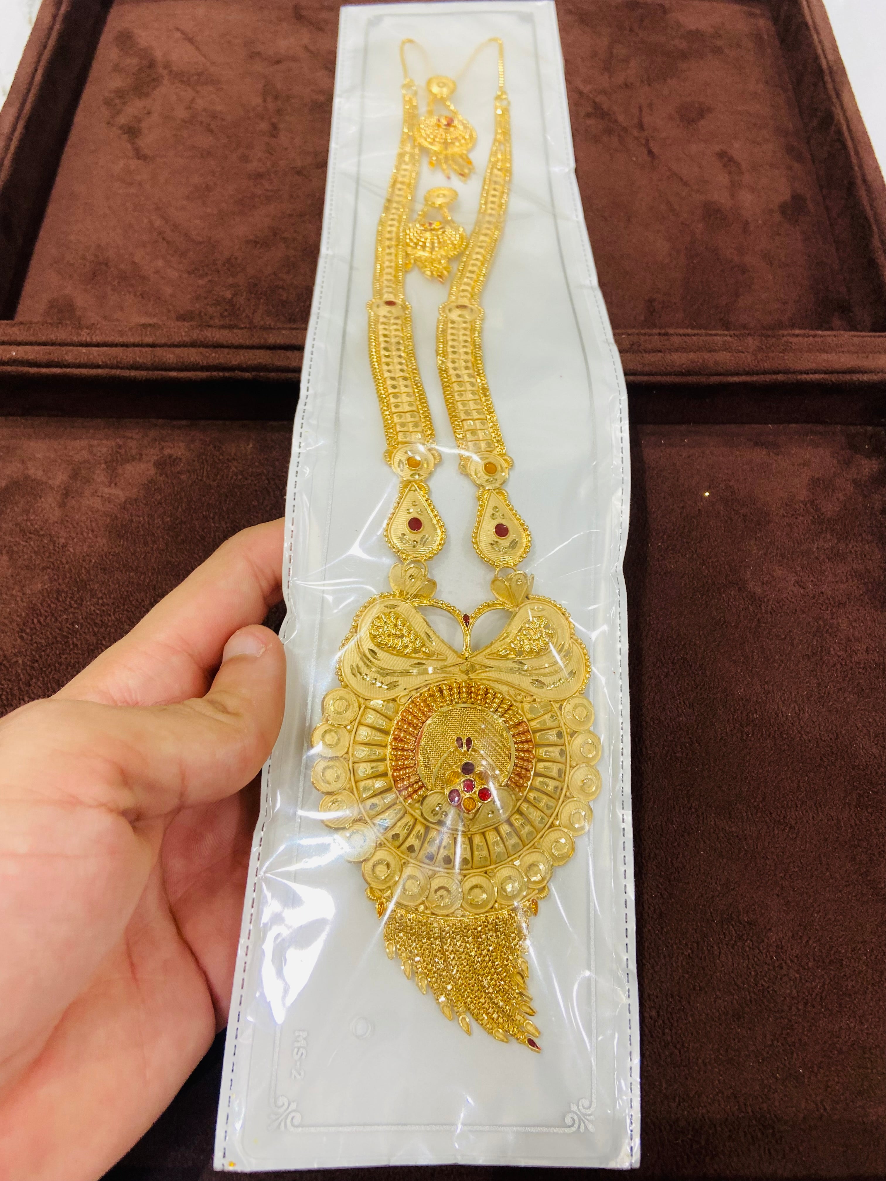 1 gm Gold Finish Long Set for Women – LS08