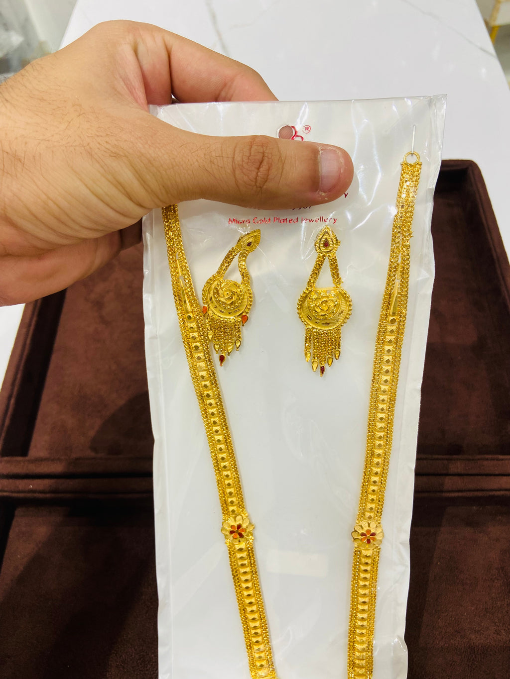 Premium Wedding 1 Gram Gold Long Set – LS10