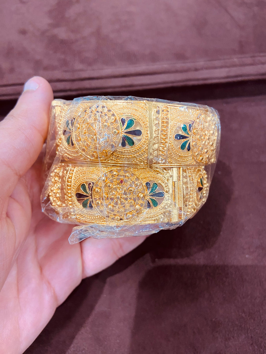 Multicolor Meenakari Style 1 GM Gold Bangles – BG02