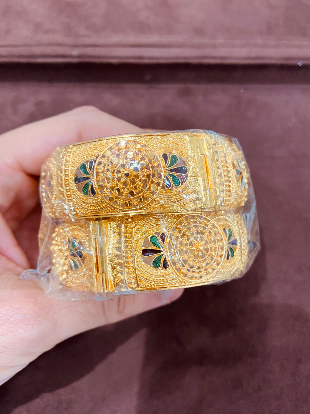 Multicolor Meenakari Style 1 GM Gold Bangles – BG02
