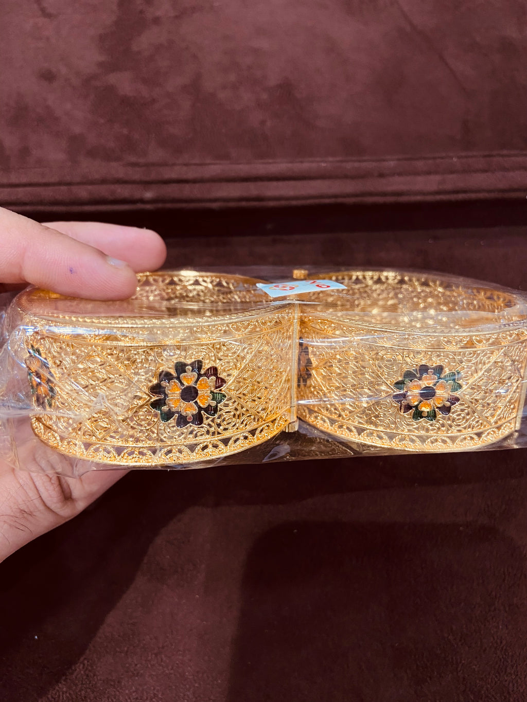 Multicolor Meenakari Style 1 GM Gold Bangles – BG02