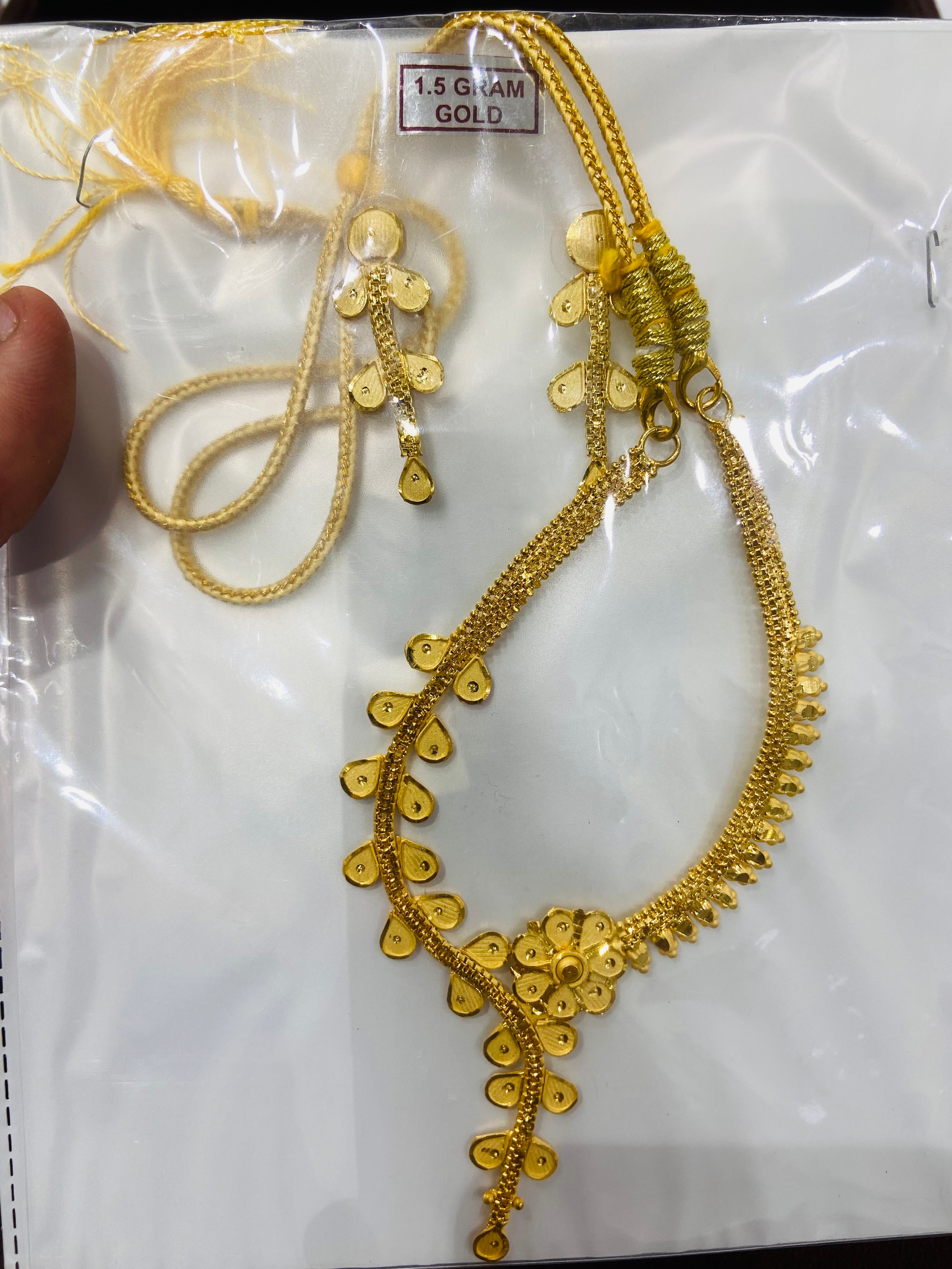 Traditional 1 GM Gold Necklace Set for Women – NS01