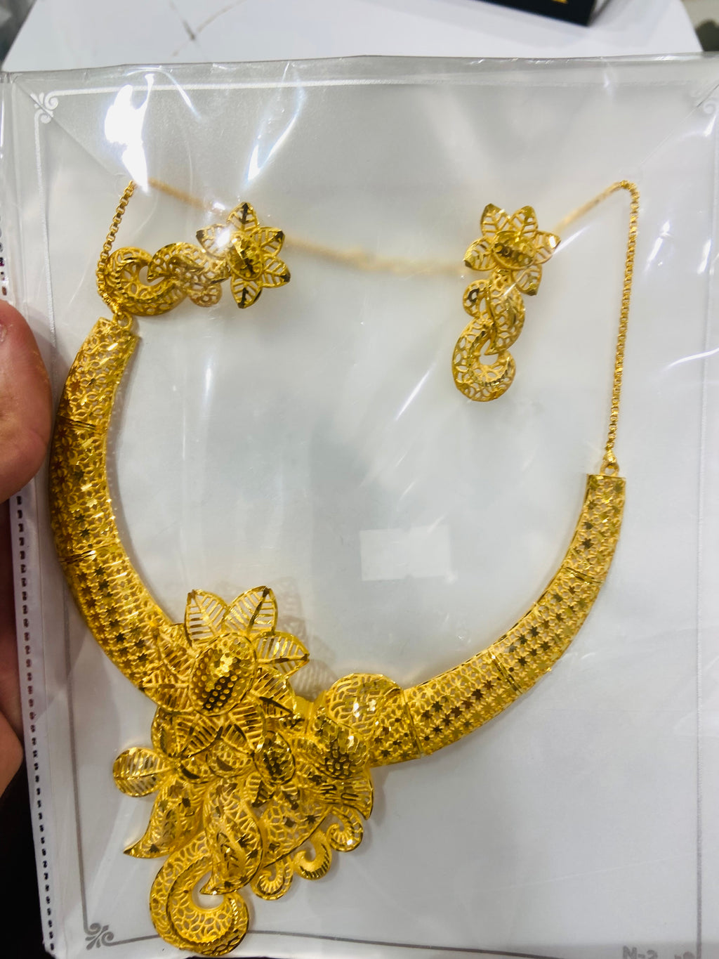 Modern Traditional Necklace Set with Earrings – NS10