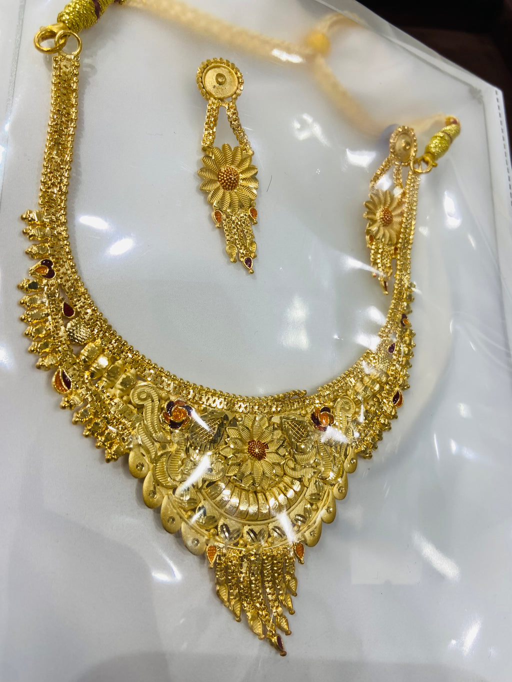 Lightweight Necklace Set for Saree – NS13