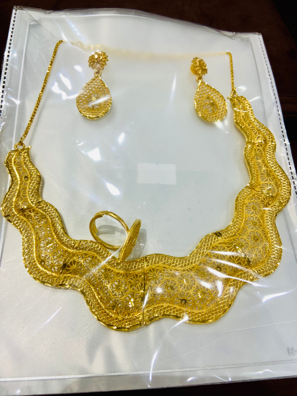 Festive Wear Necklace Set with Ring – NS14