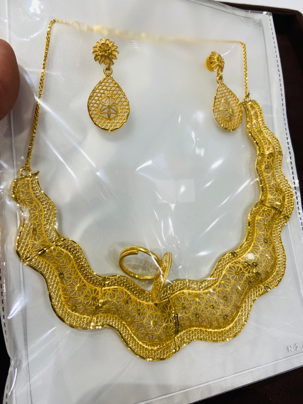 Festive Wear Necklace Set with Ring – NS14