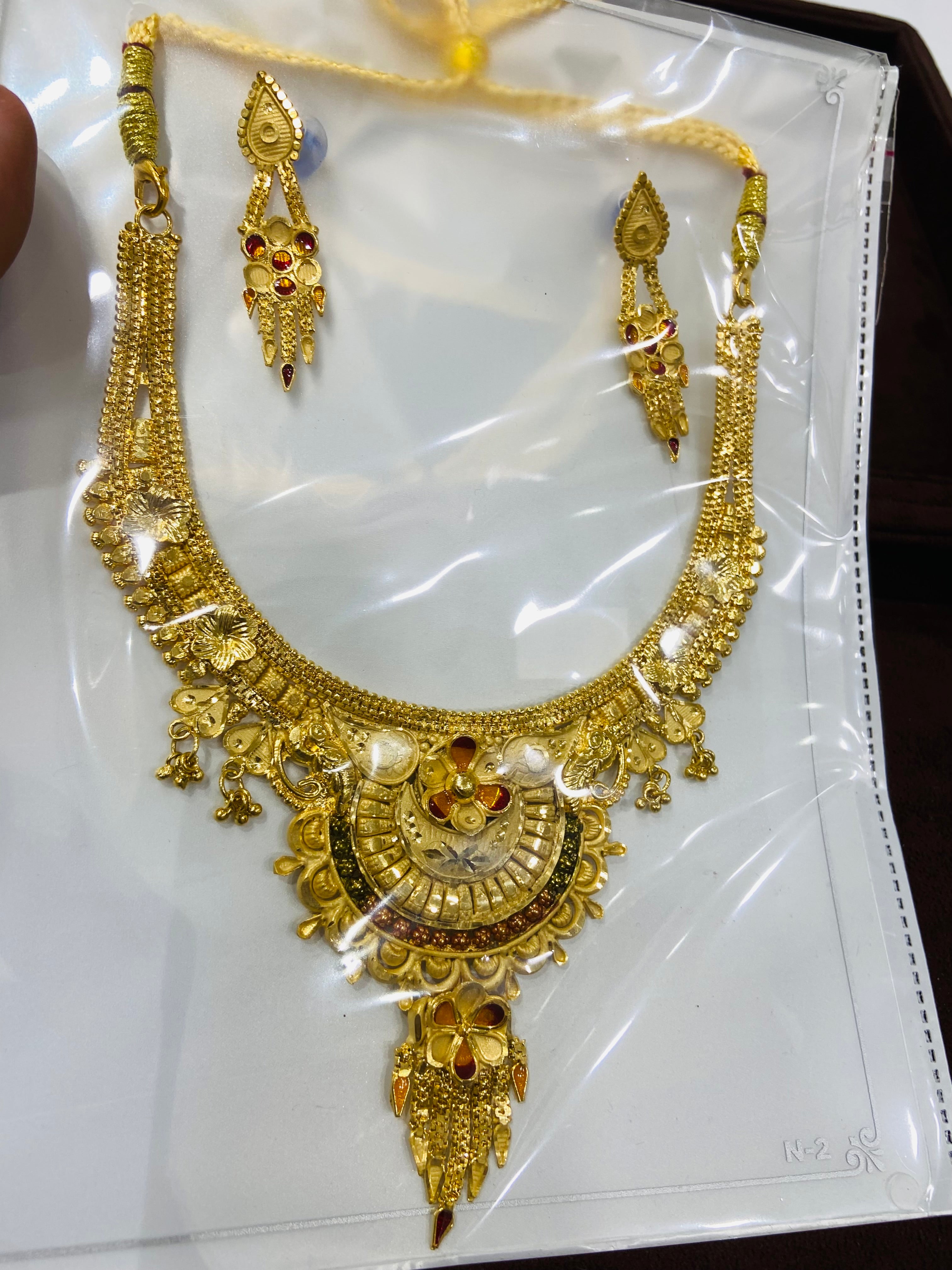 Premium Ethnic Gold Plated Necklace Set – NS17