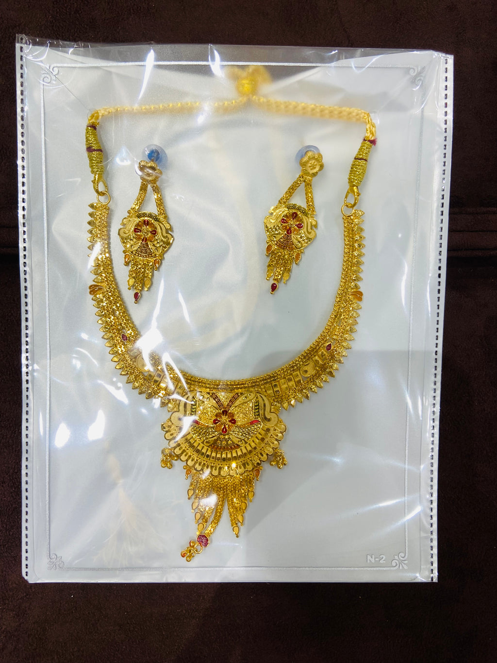 Elegant Bridal Necklace 1 Gram Gold Jewellery – NS19