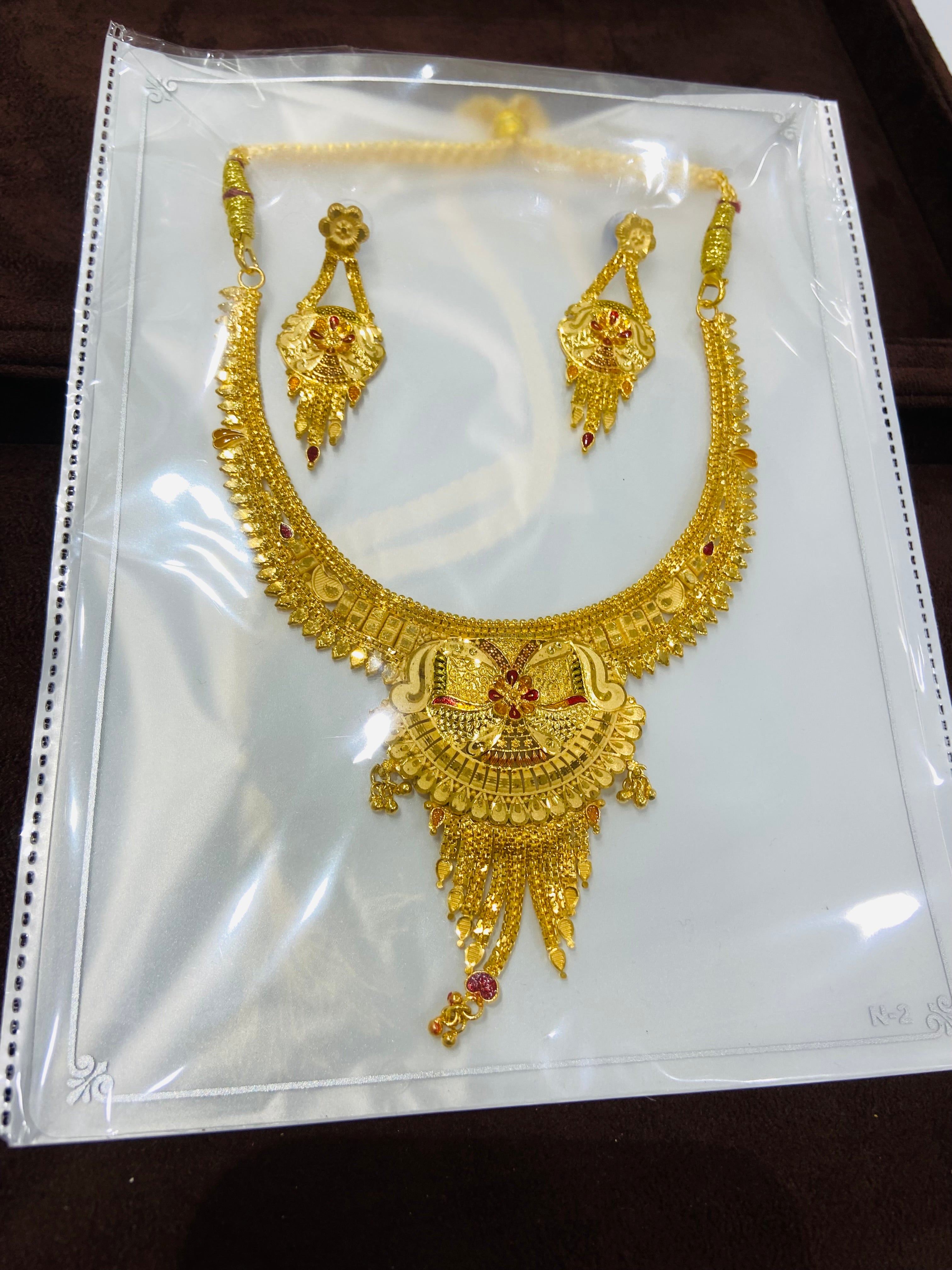 Elegant Bridal Necklace 1 Gram Gold Jewellery – NS19