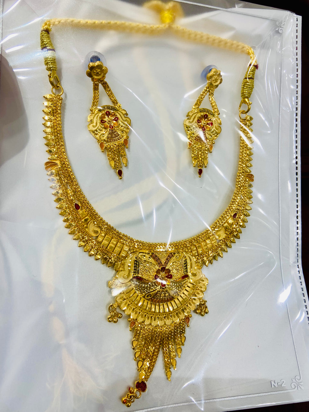 Elegant Bridal Necklace 1 Gram Gold Jewellery – NS19