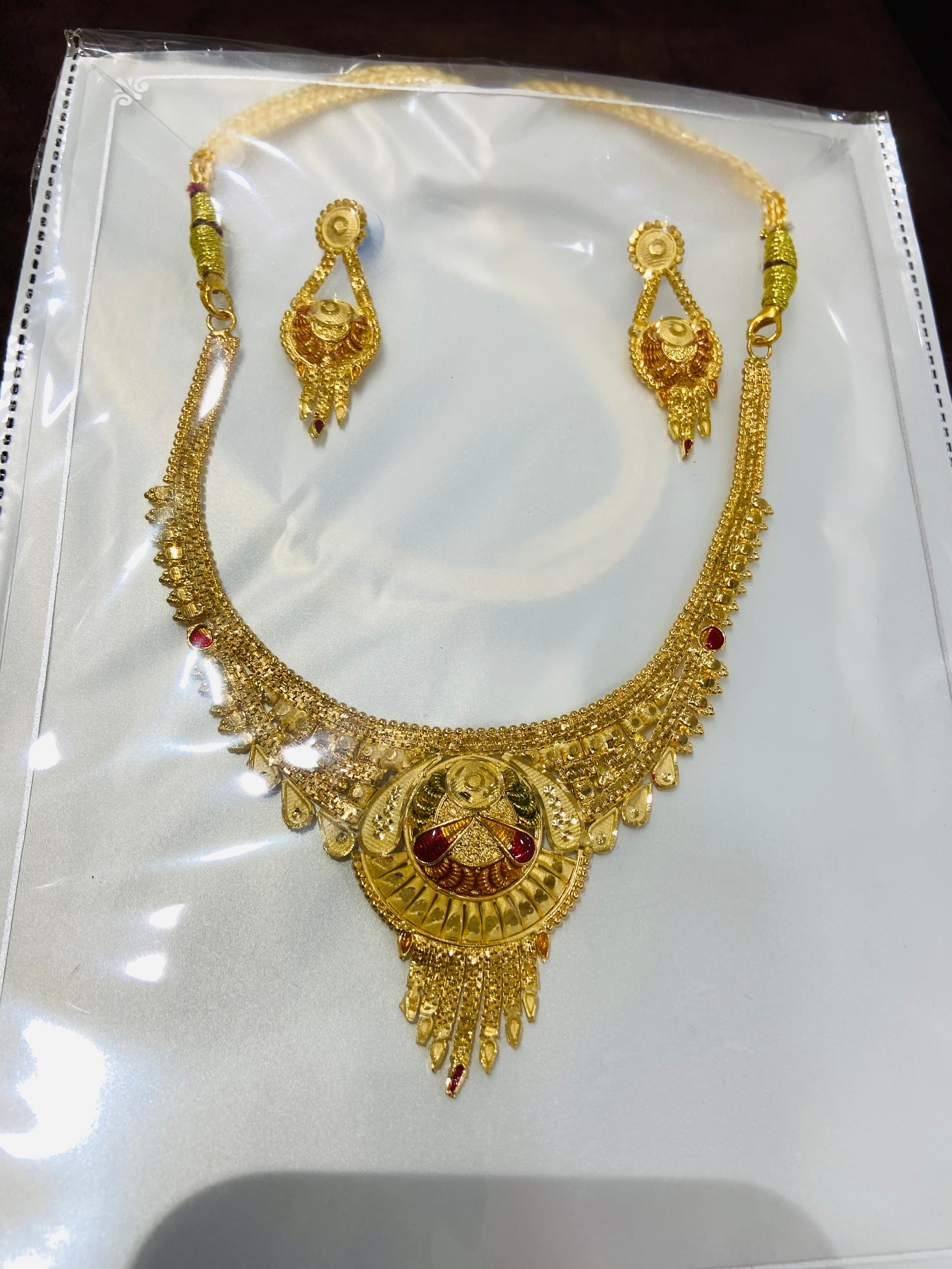 Stylish 1 GM Gold Necklace Set – NS21