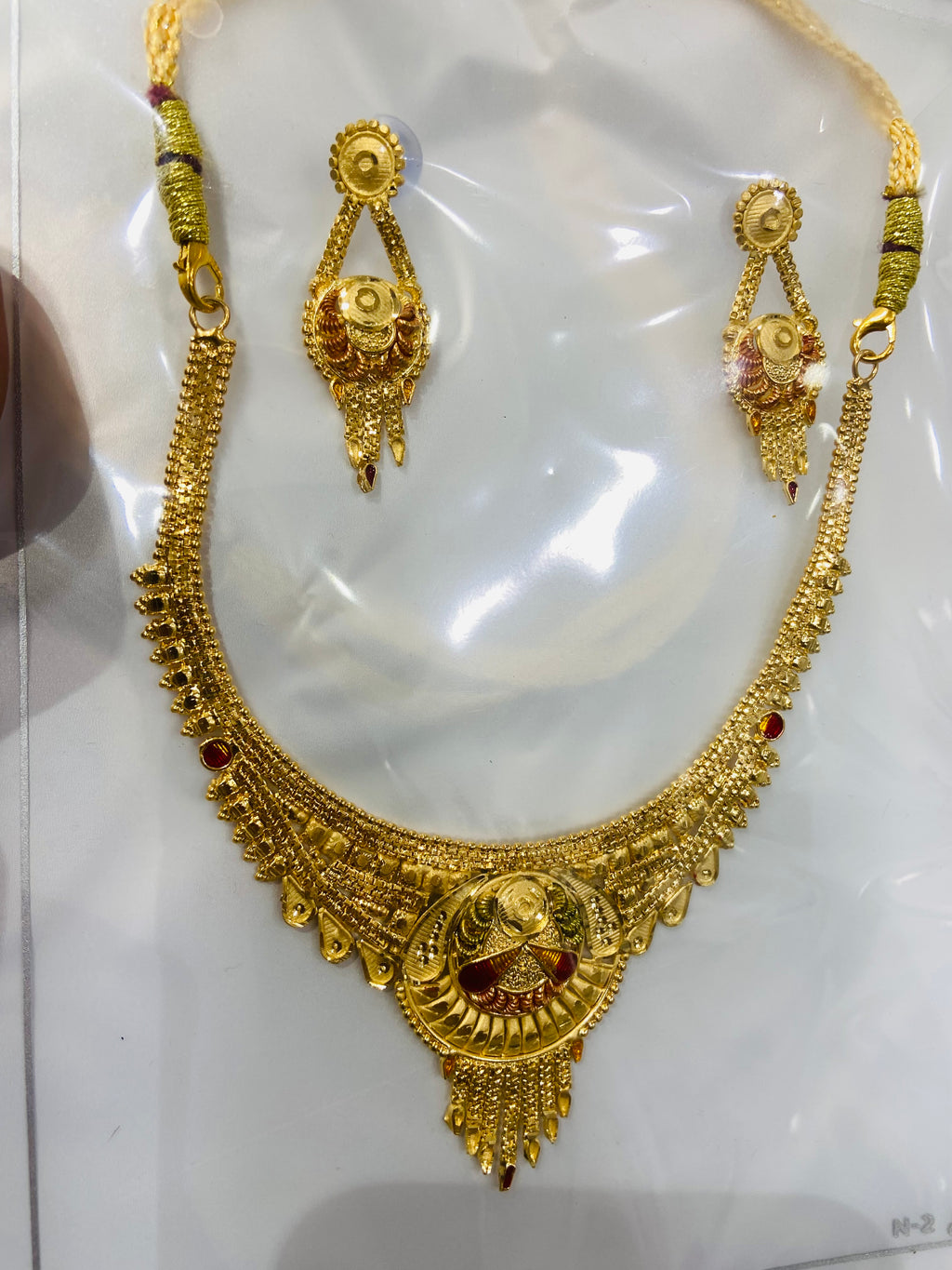 Stylish 1 GM Gold Necklace Set – NS21