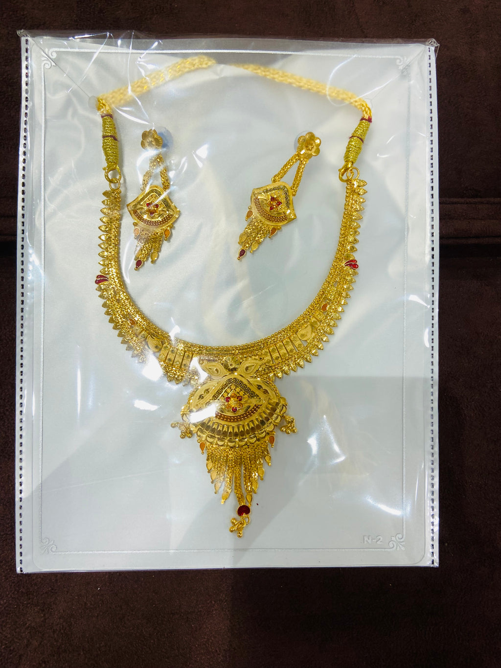 Traditional Gold Polish Necklace Set – NS22