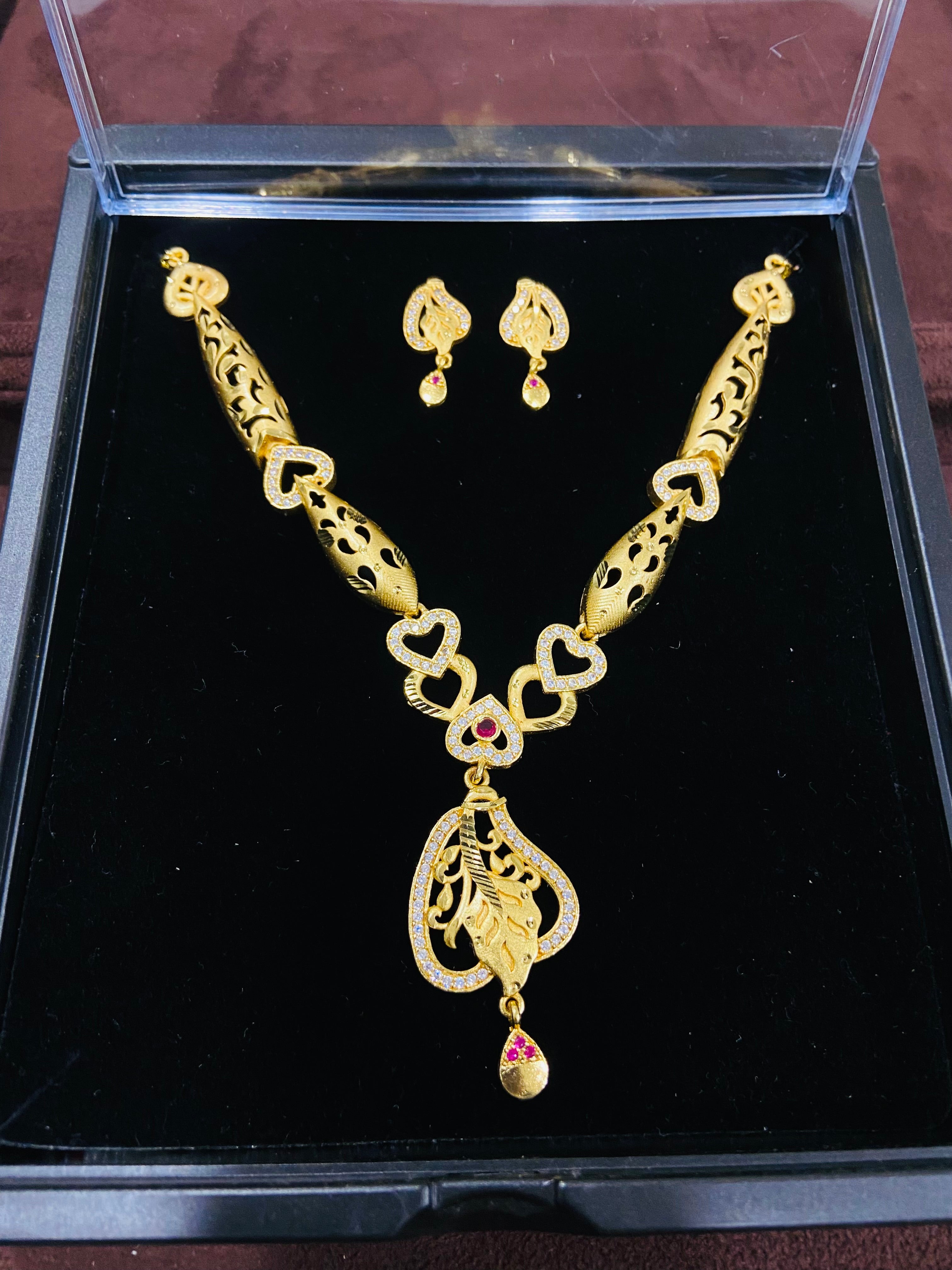 Stylish Party Wear 1 Gram Necklace Set – NS27