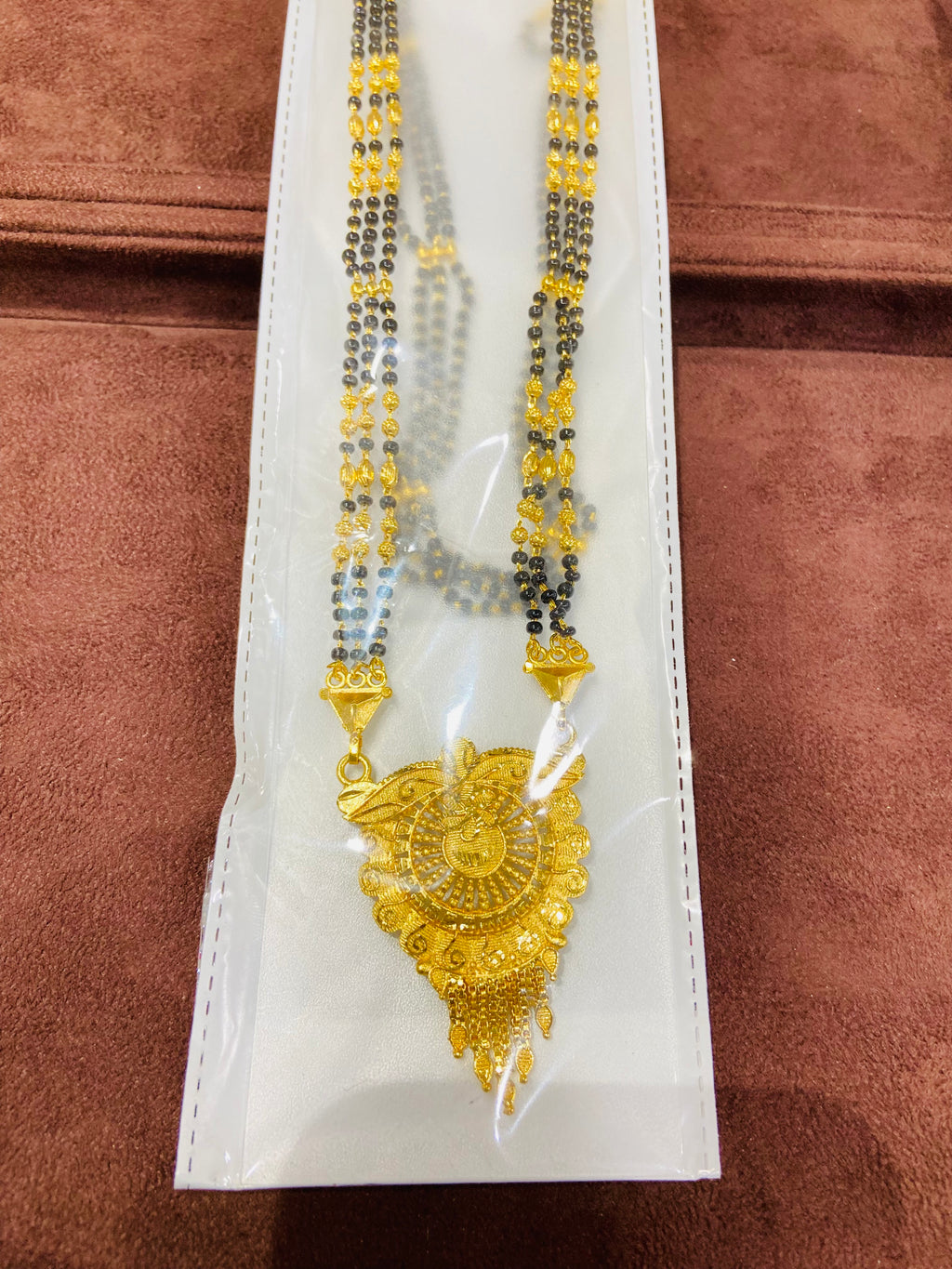 Traditional Gold Polish Mangalsutra for Women – Sawariya Jewellery MS01