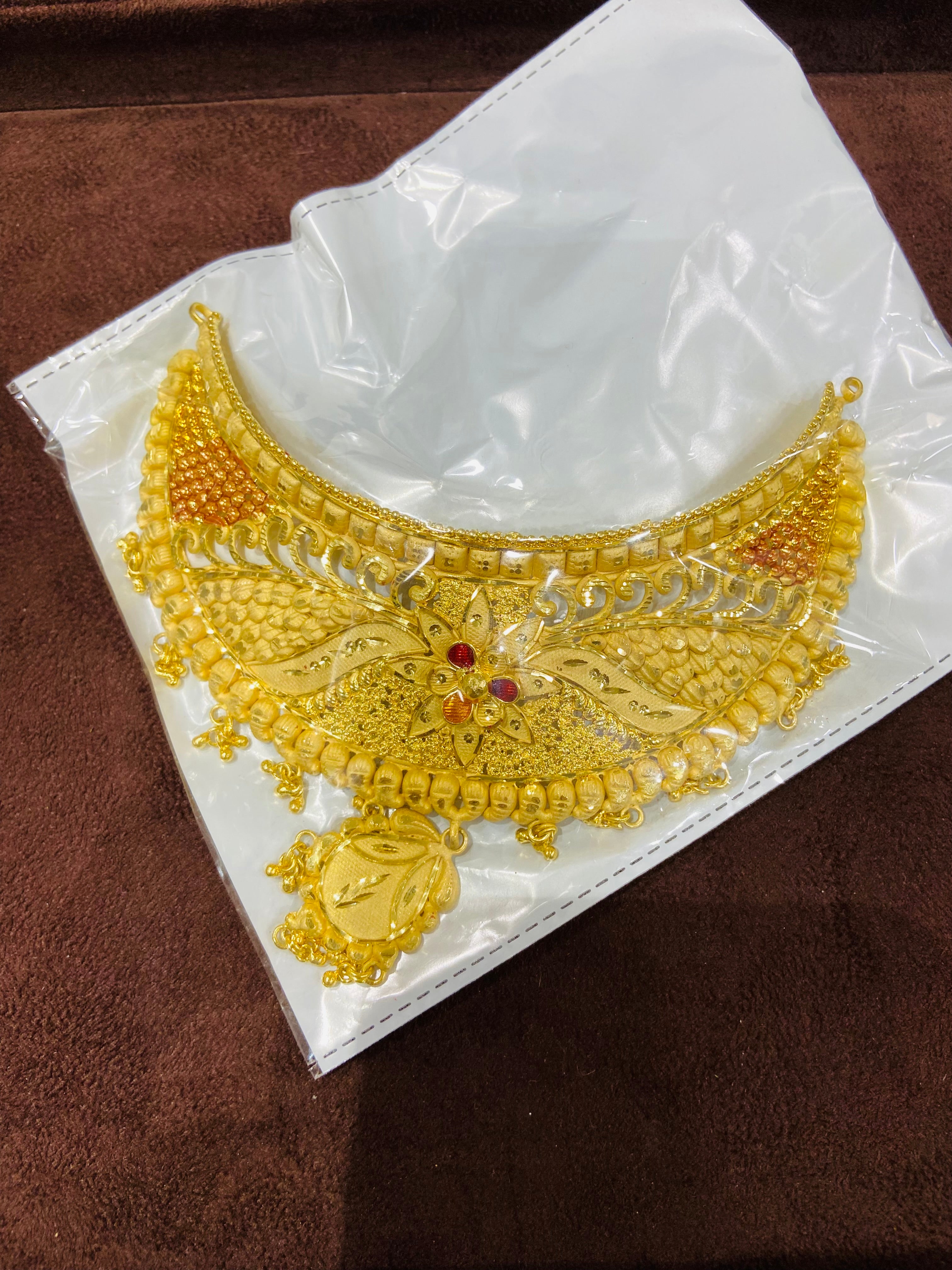 1 Gram Gold Bridal Choker Set CS01