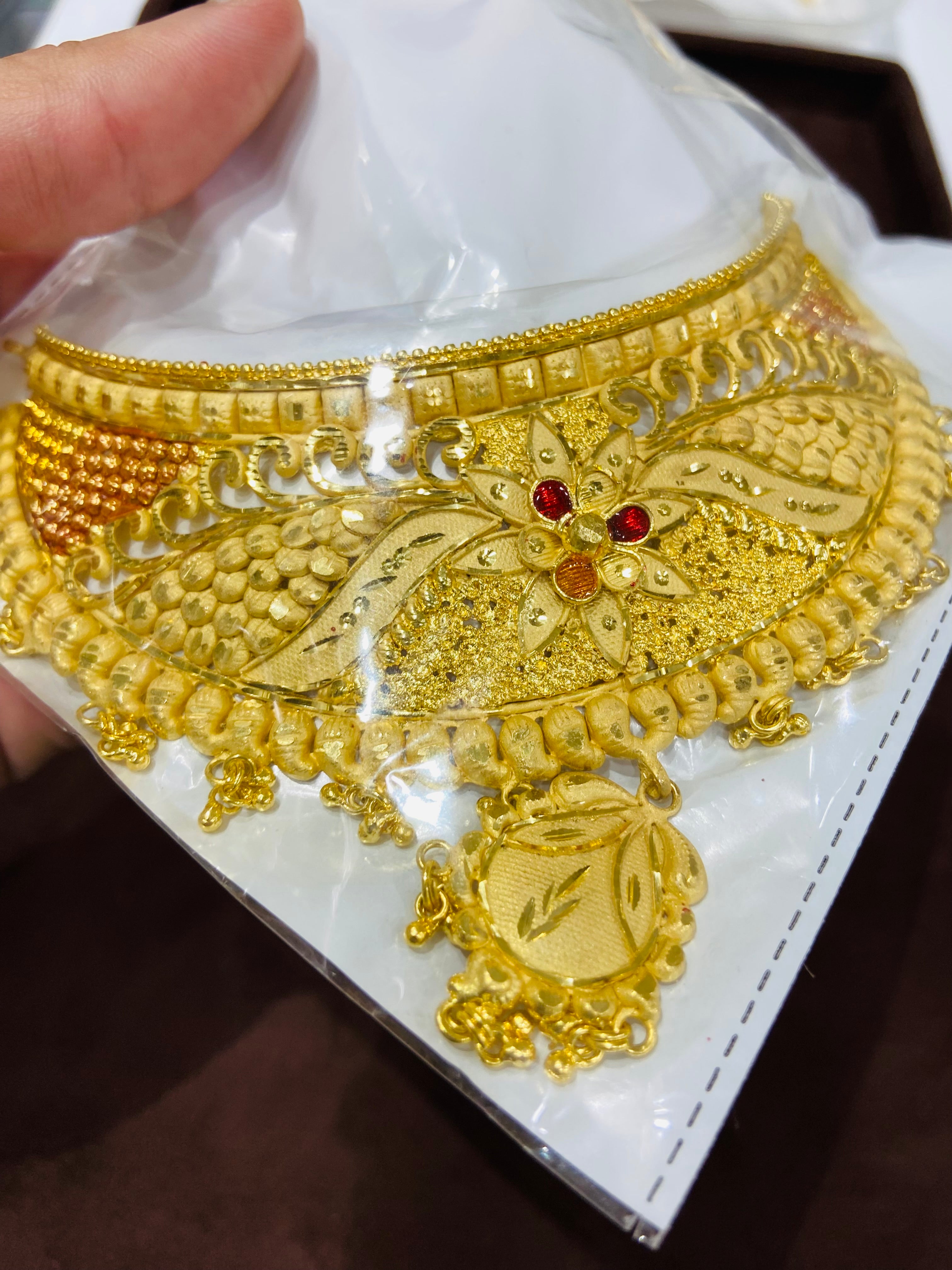 1 Gram Gold Bridal Choker Set CS01