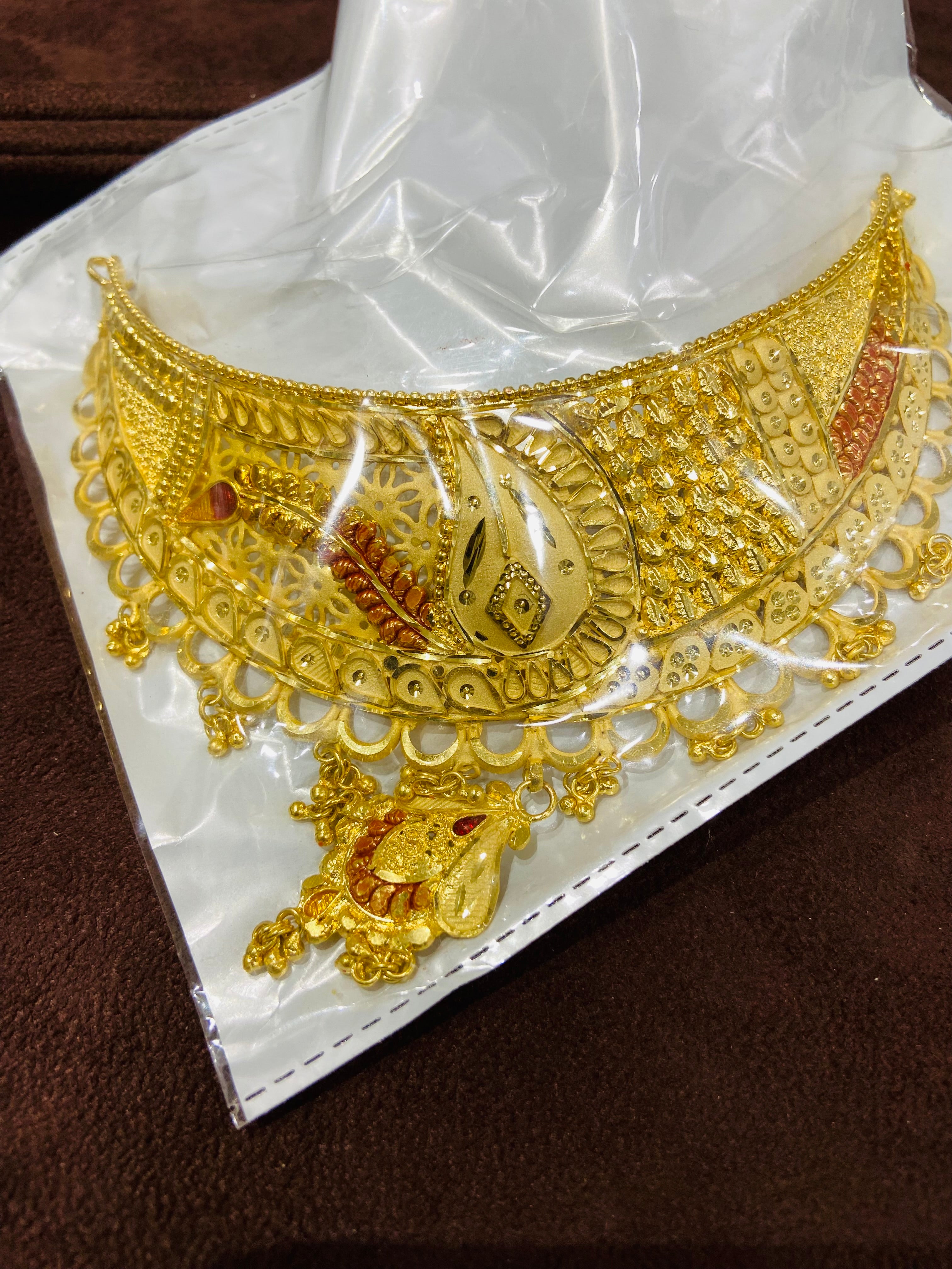 Designer 1 GM Gold Choker Set in Jaunpur CS02