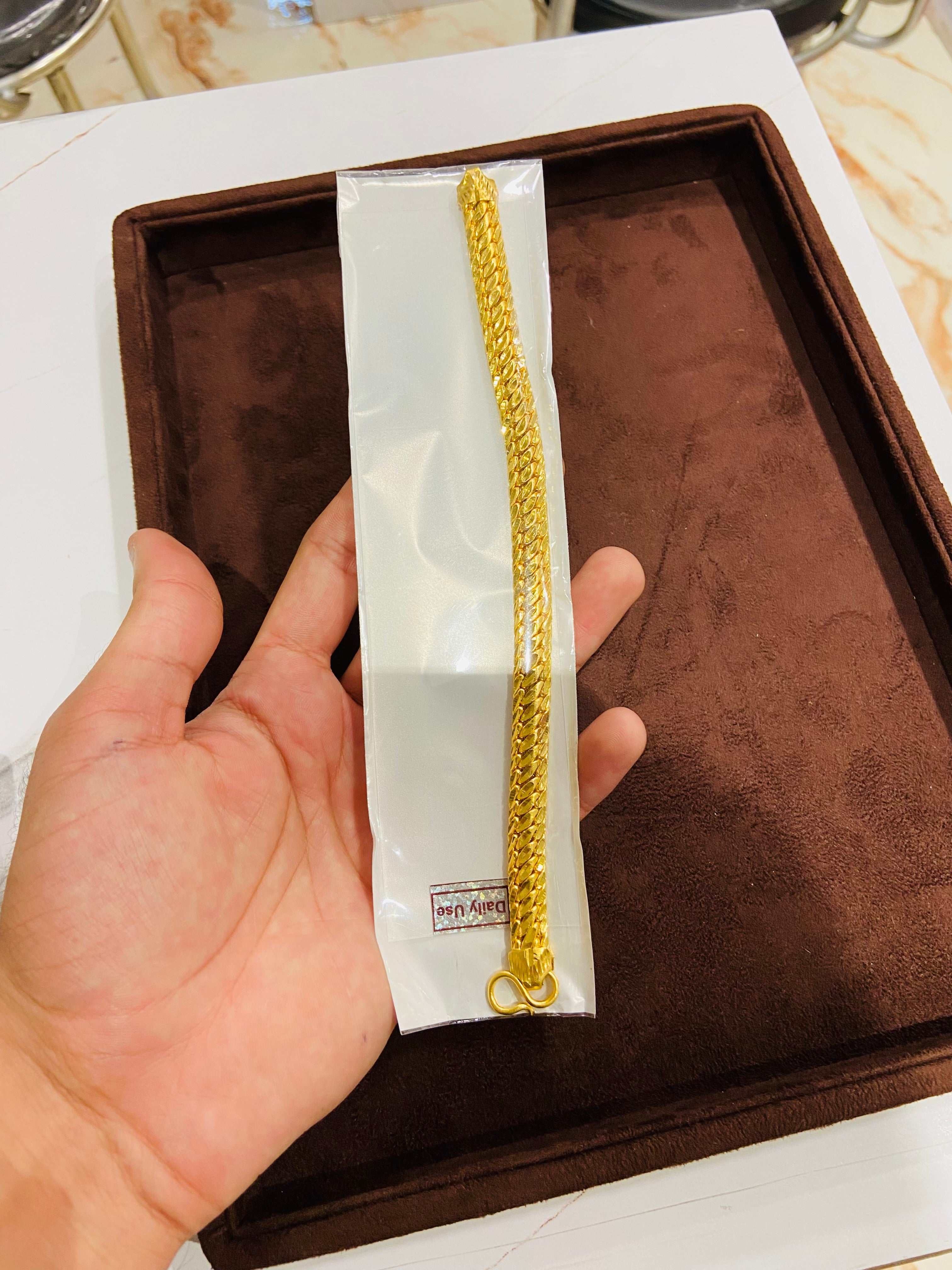 1 GM Gold Finish Men’s Bracelet MBR01