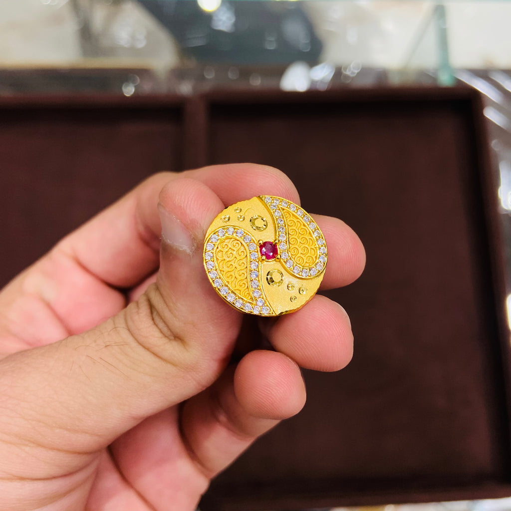 Ethnic Gold Ring for Women FR12