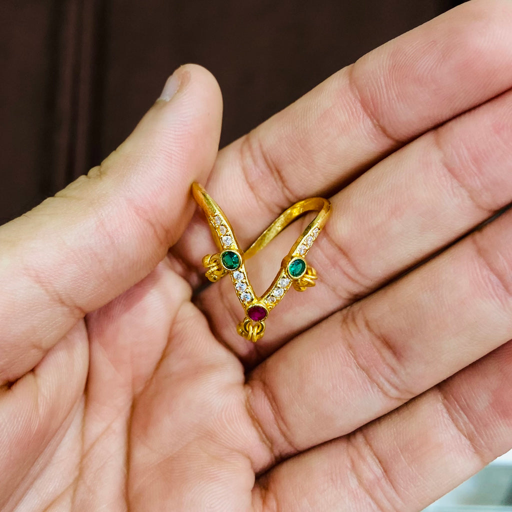 Premium Gold Finish Ring FR15