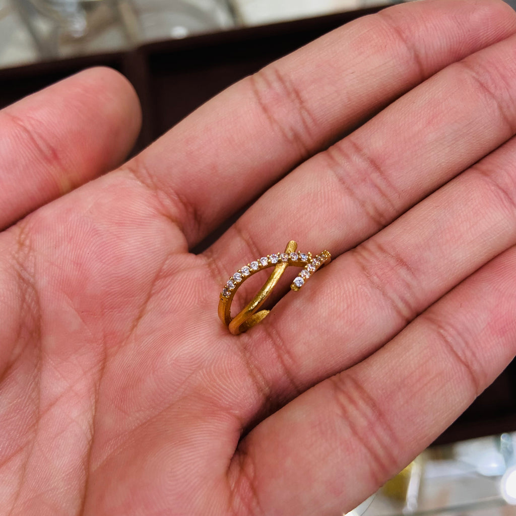 Statement 1 GM Gold Ring for Girls FR17