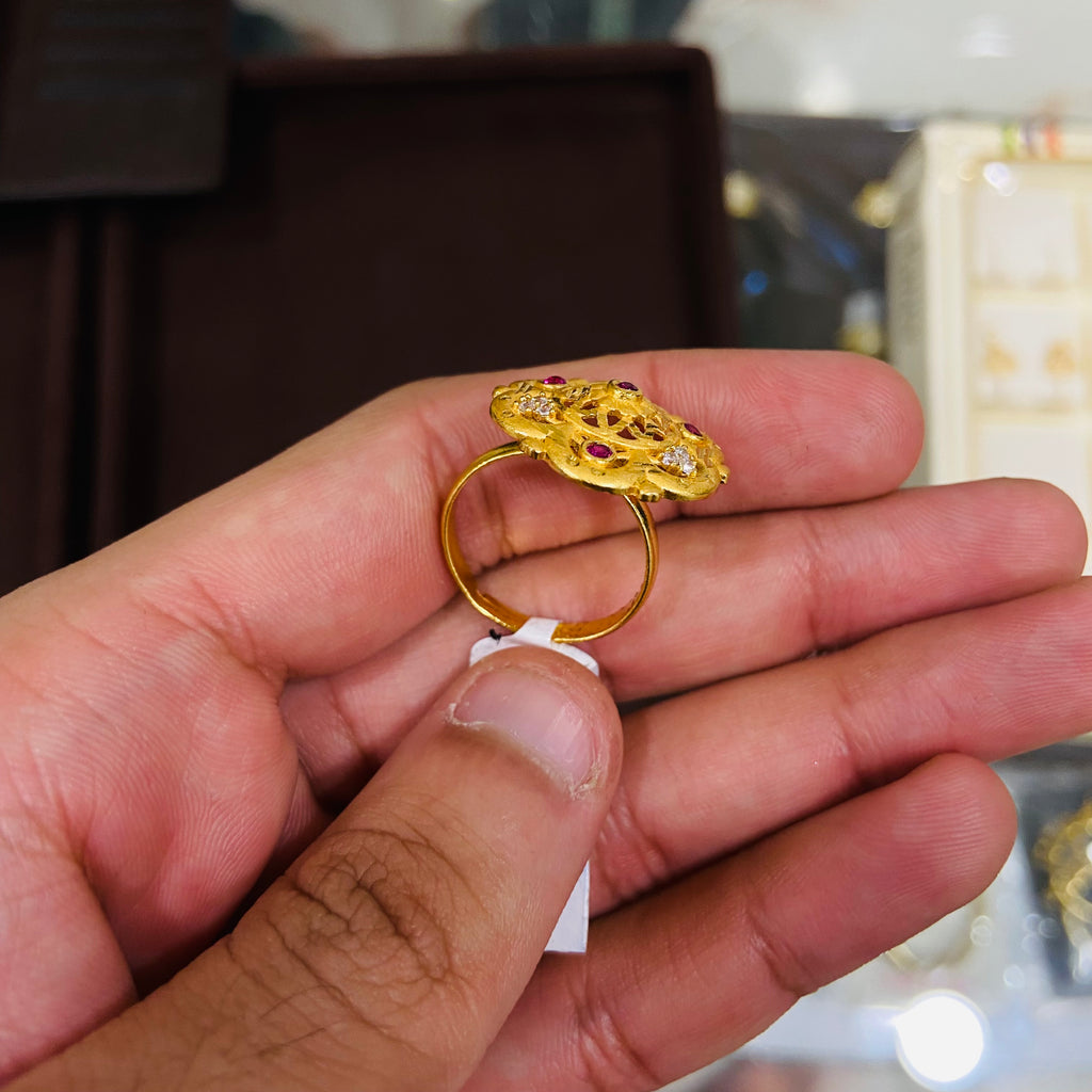 Gold Polish Ladies Ring FR02