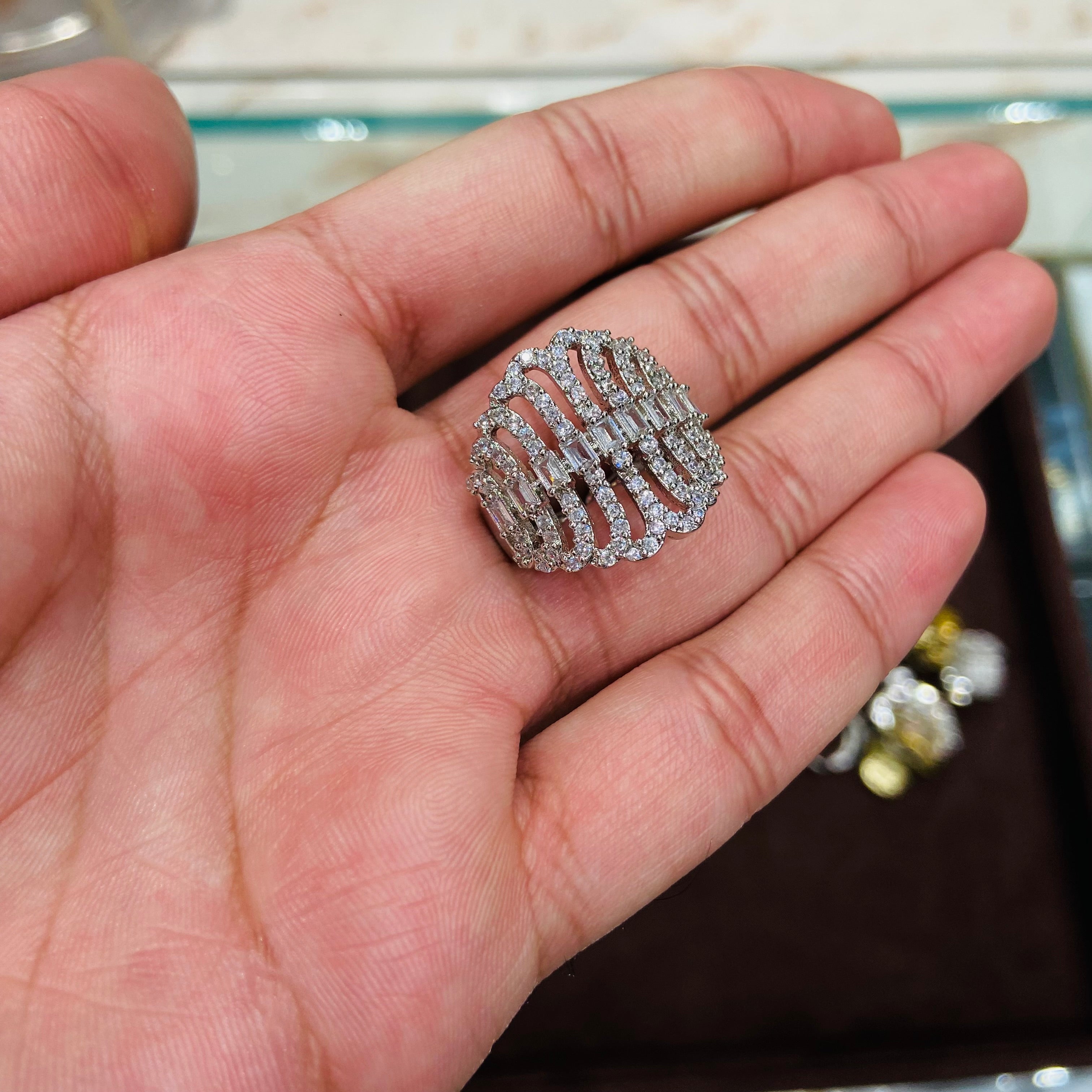 Premium American Diamond Ring for Women - ADR01