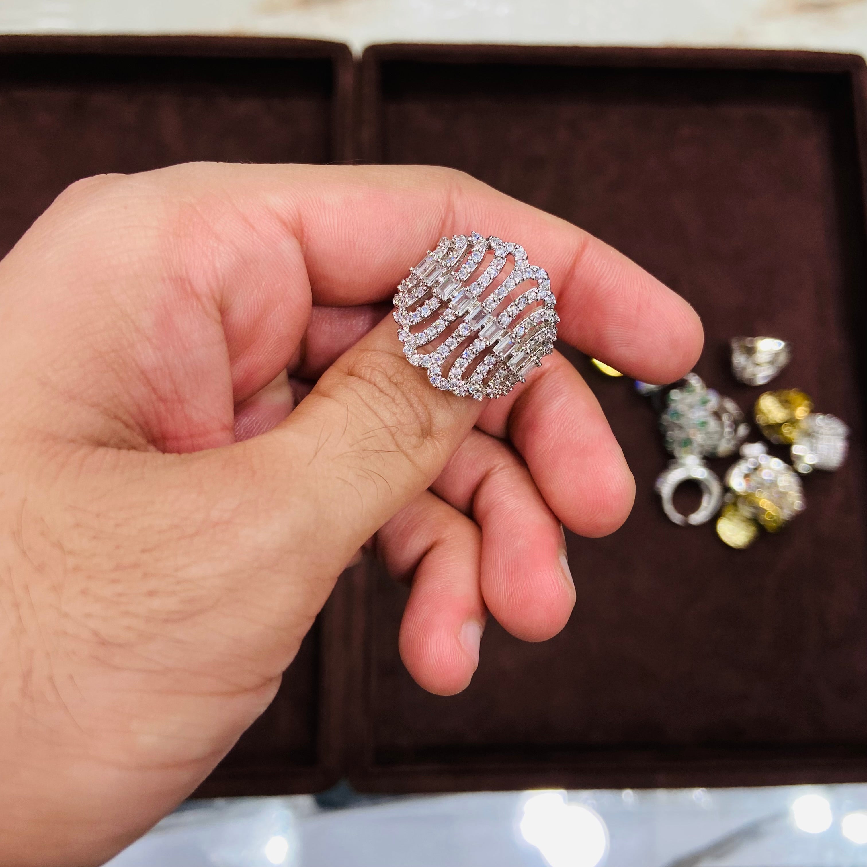 Premium American Diamond Ring for Women - ADR01