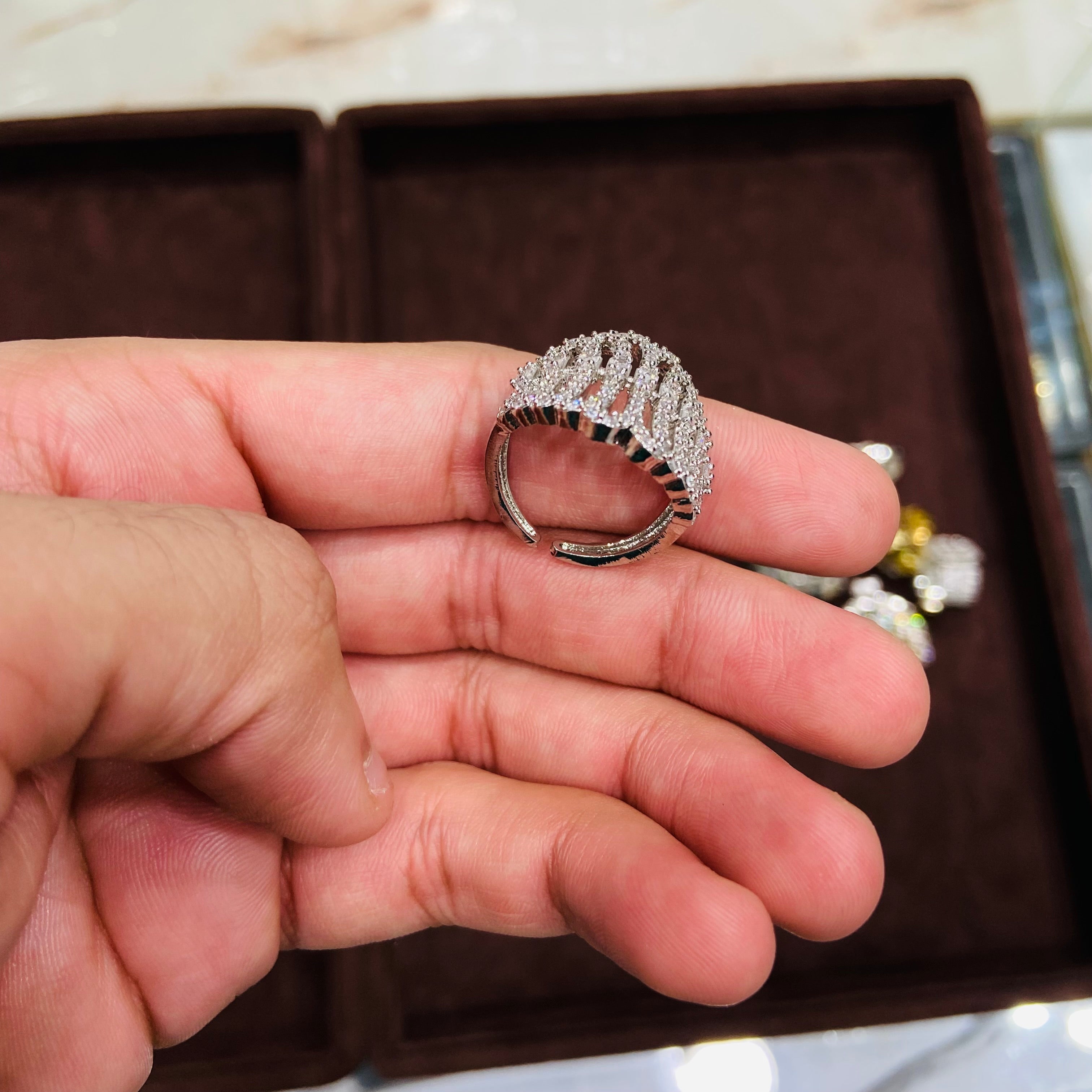 Premium American Diamond Ring for Women - ADR01