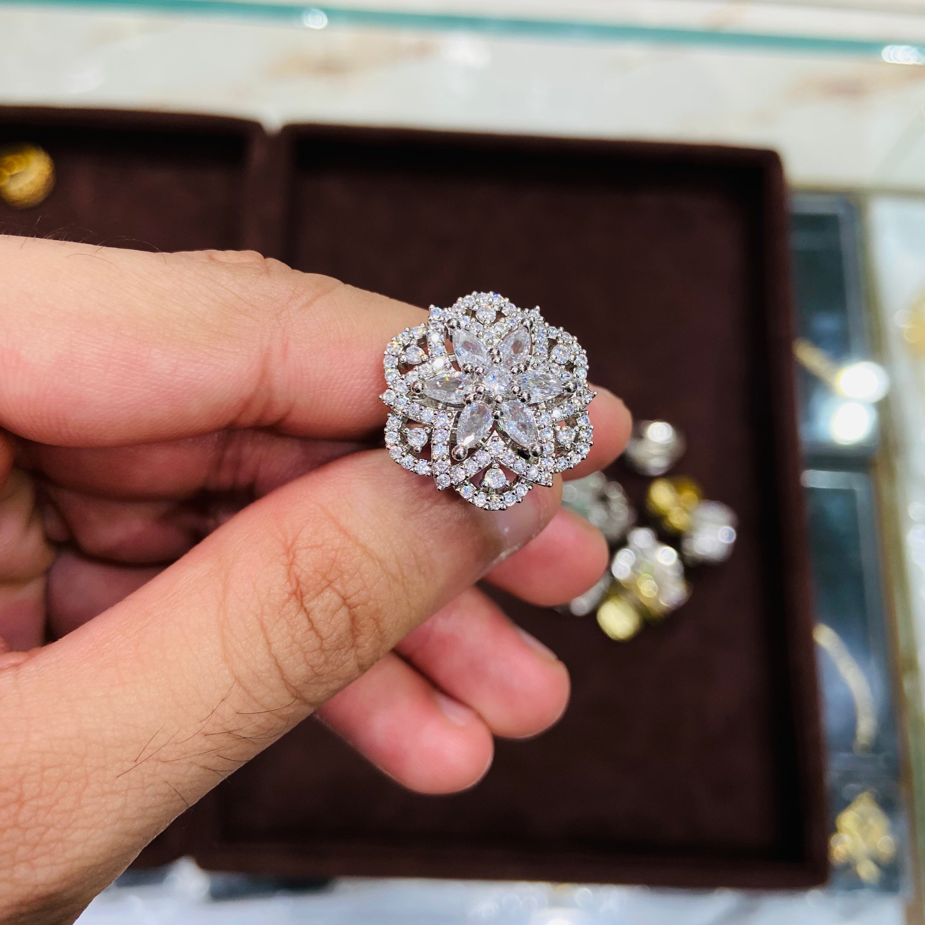 Designer American Diamond Ring - ADR04