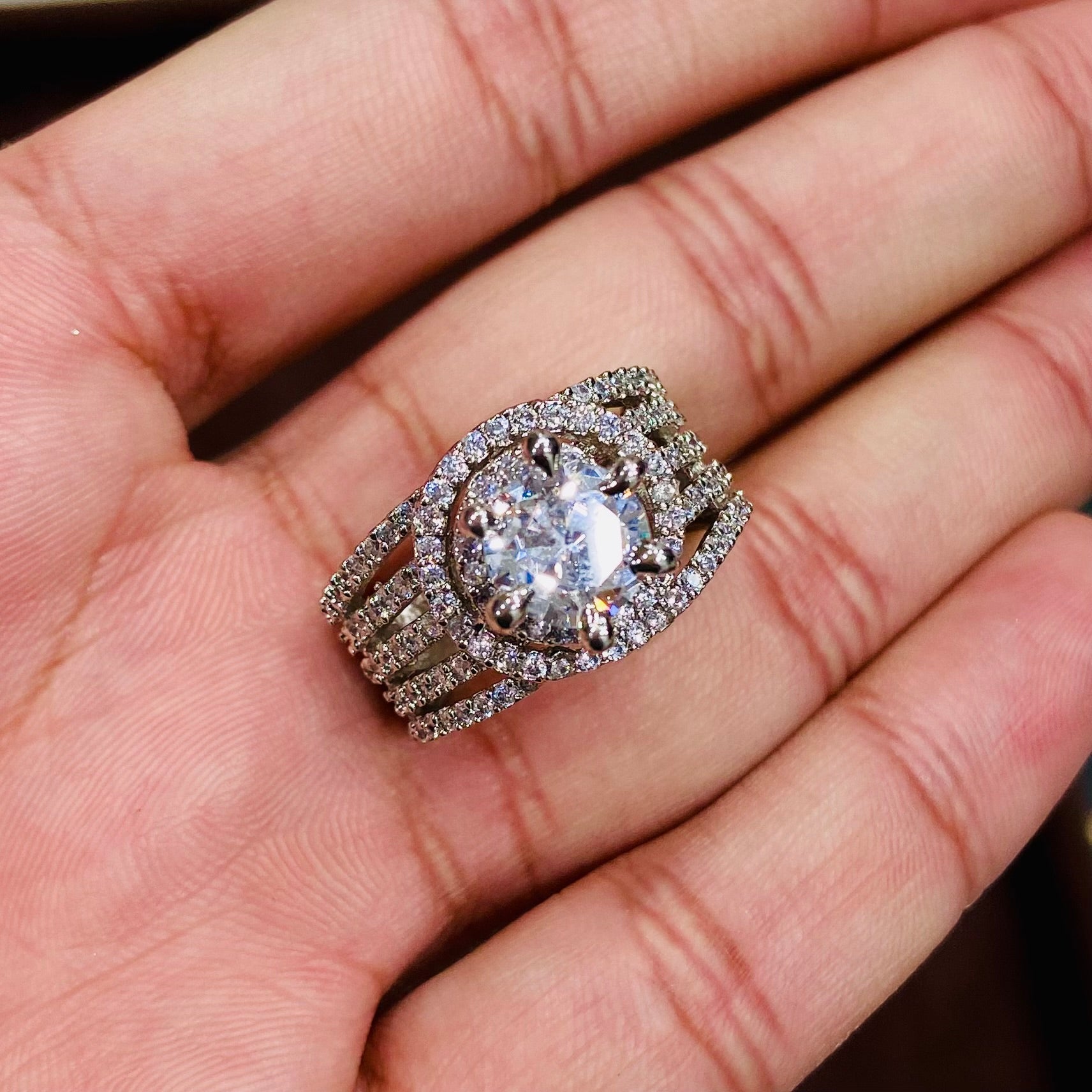 Premium Zirconia Diamond Ring in Jaunpur - ADR05