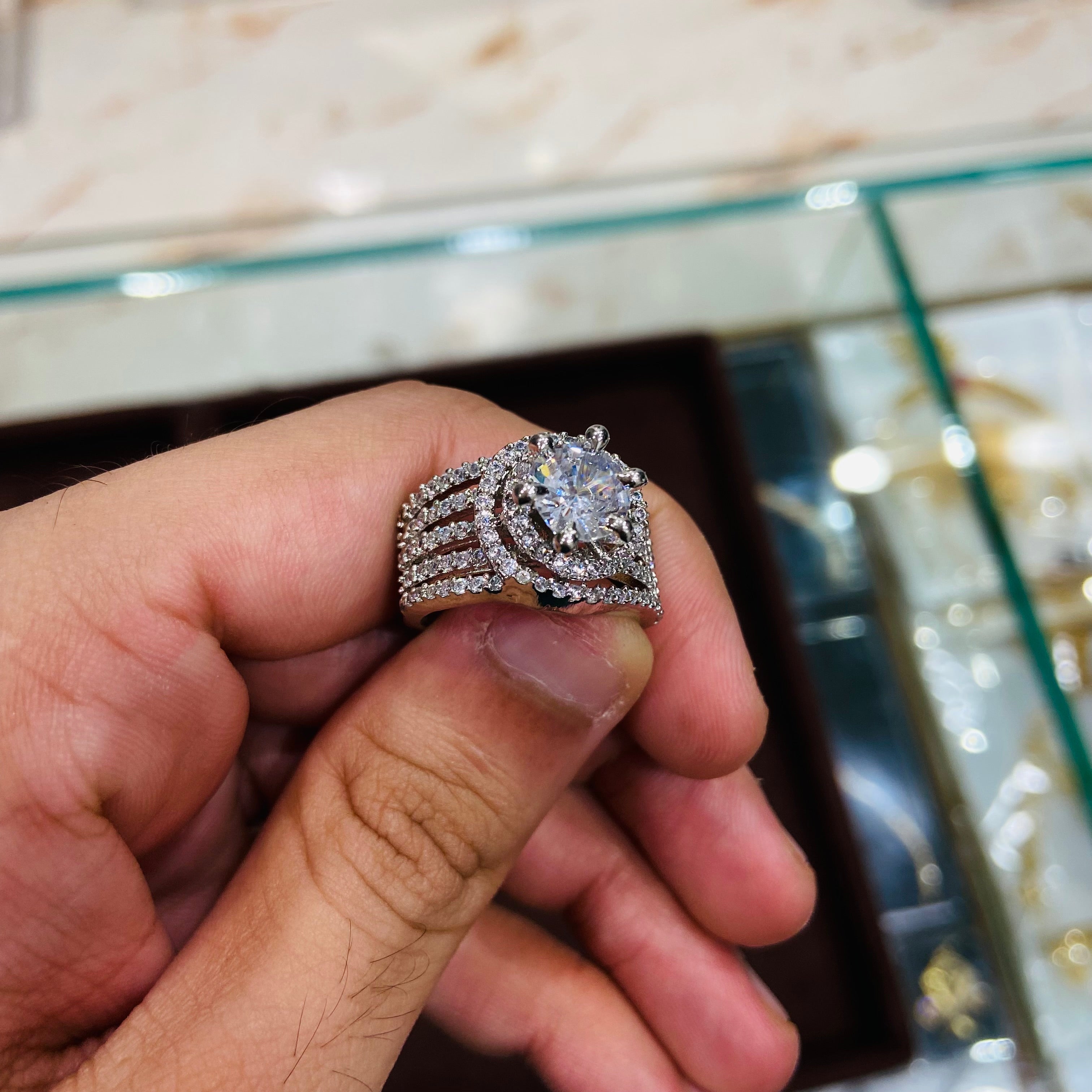 Premium Zirconia Diamond Ring in Jaunpur - ADR05