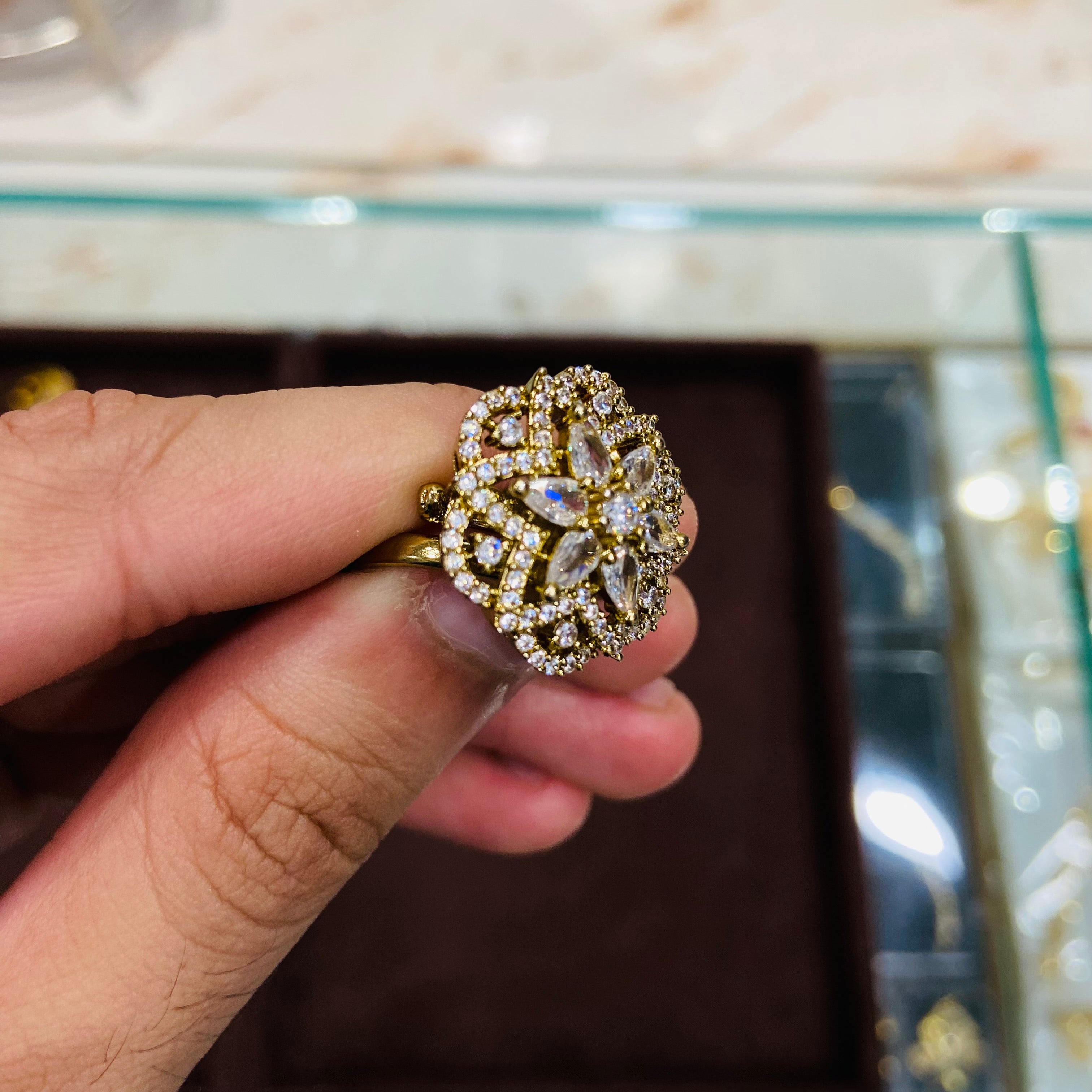 Designer American Diamond Ring - ADR04