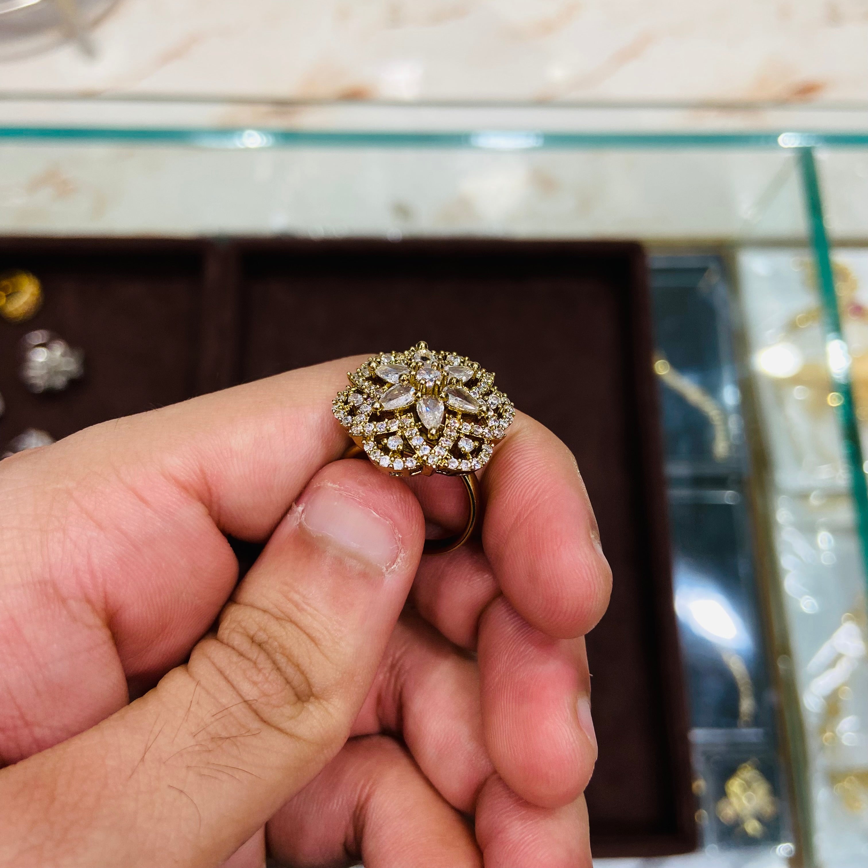 Designer American Diamond Ring - ADR04