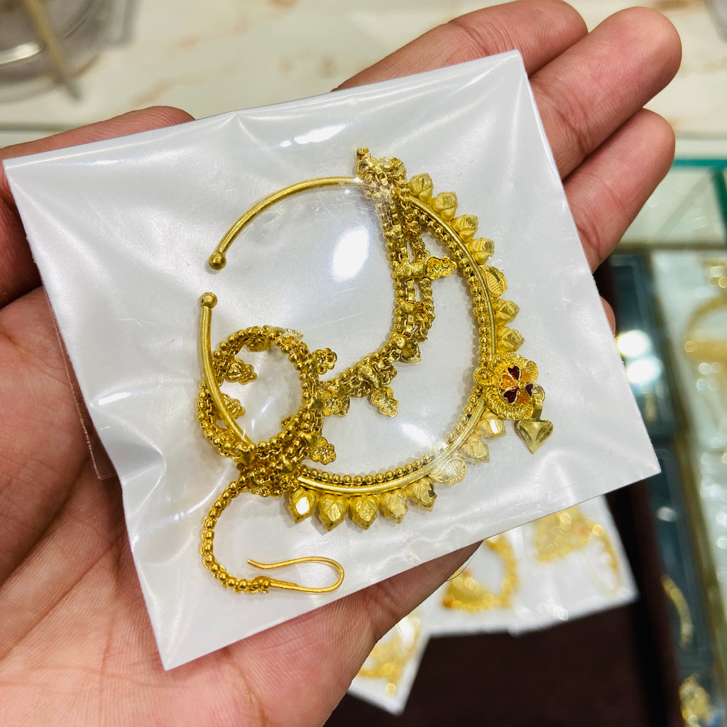 Classic Gold Nose Ring Style Nath - NT05