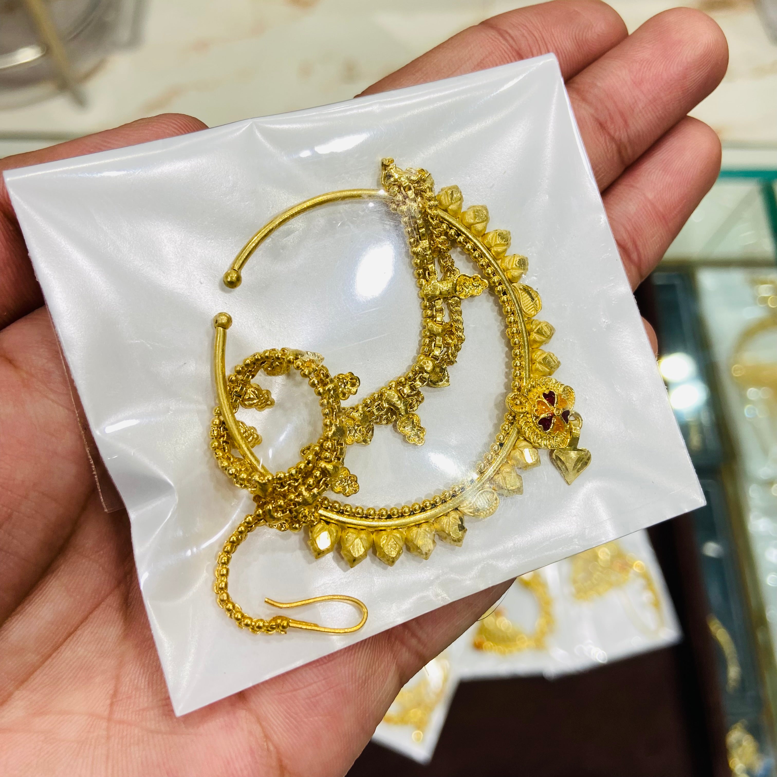 Classic Gold Nose Ring Style Nath - NT05