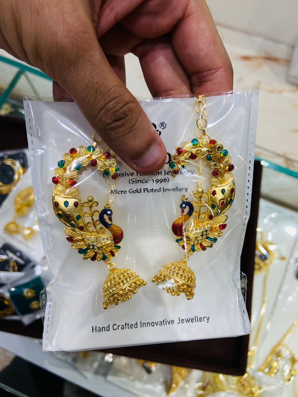 Designer Gold Earrings for Ladies - ER02