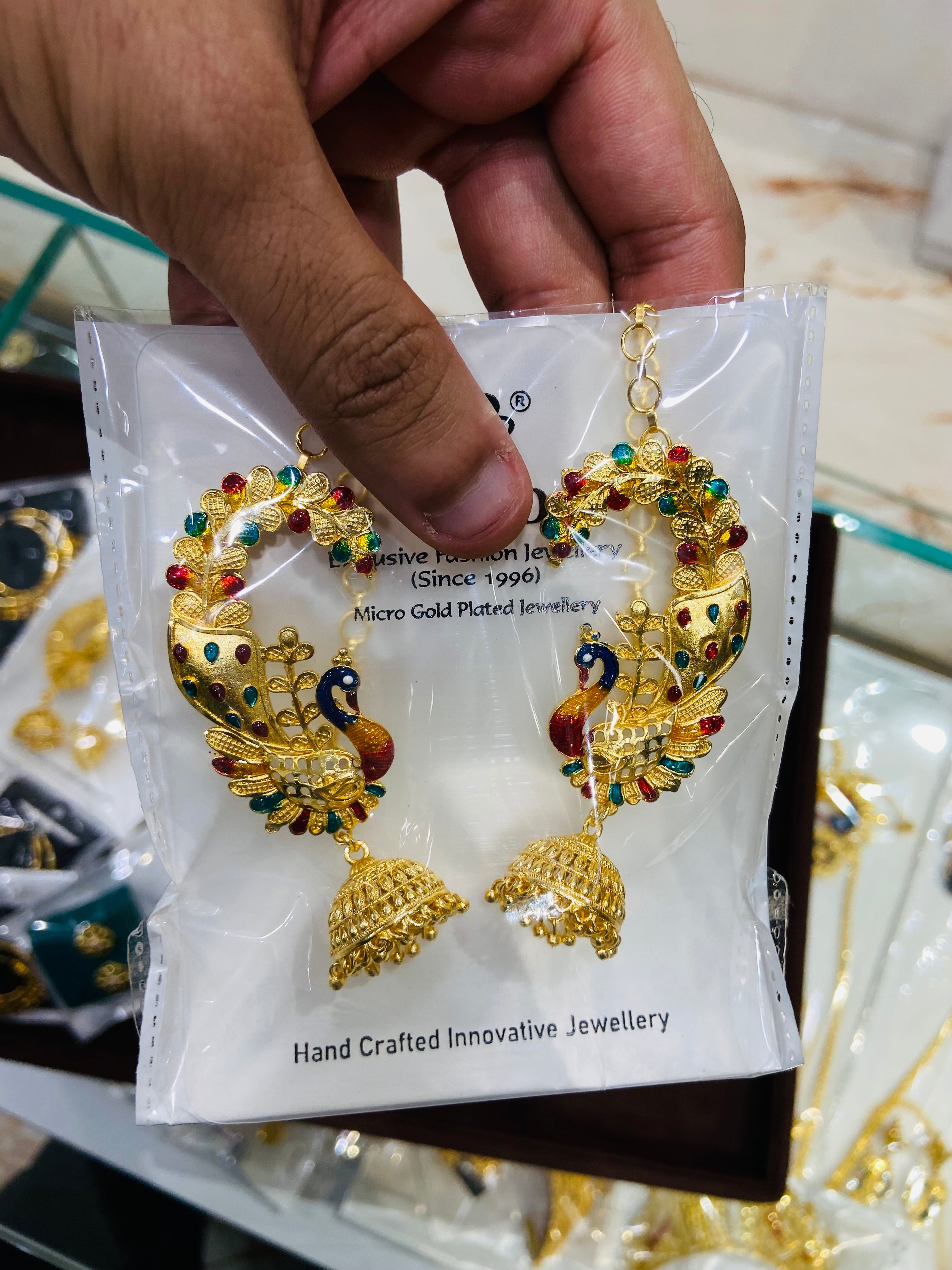 Designer Gold Earrings for Ladies - ER02