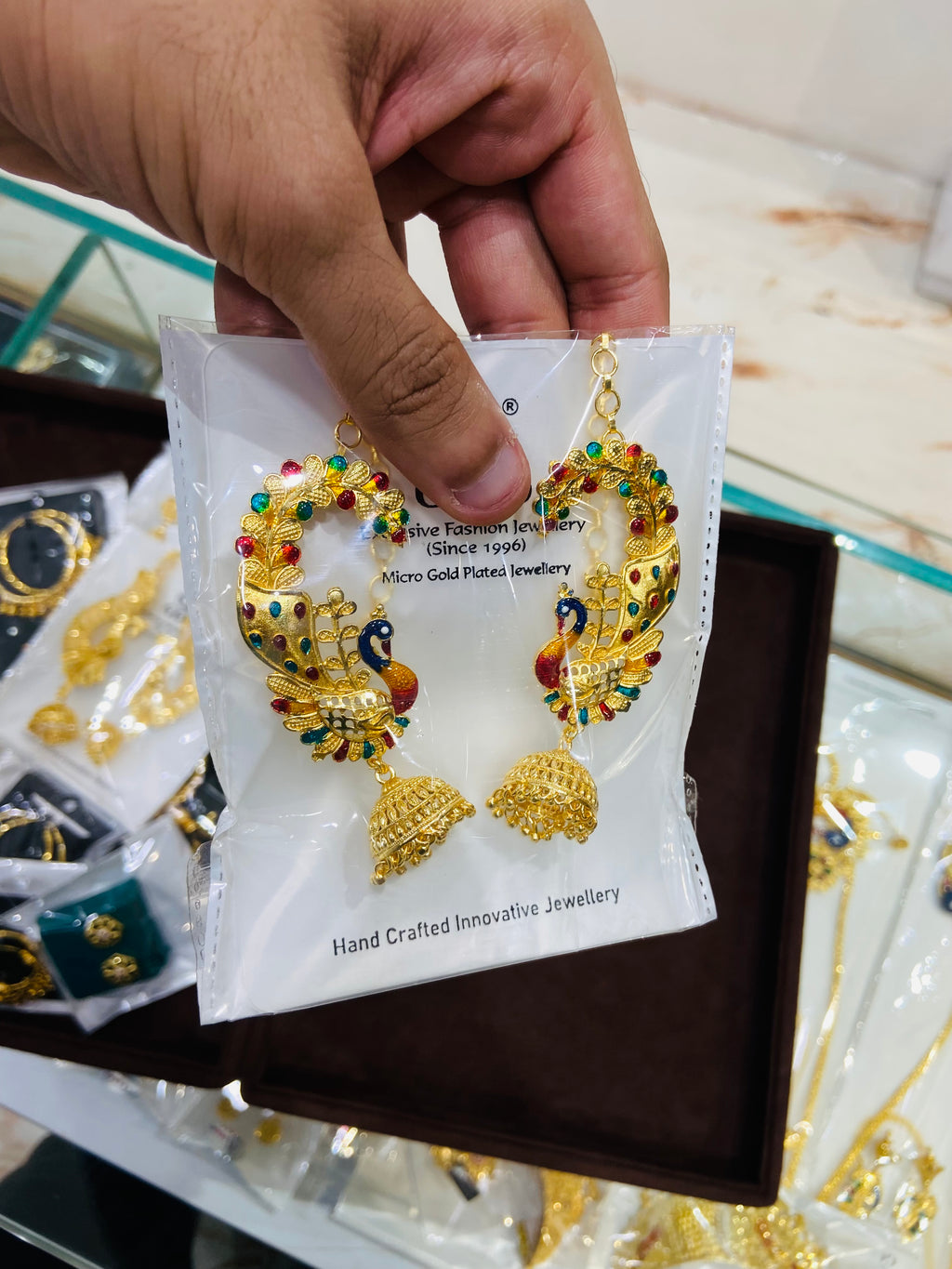 Designer Gold Earrings for Ladies - ER02