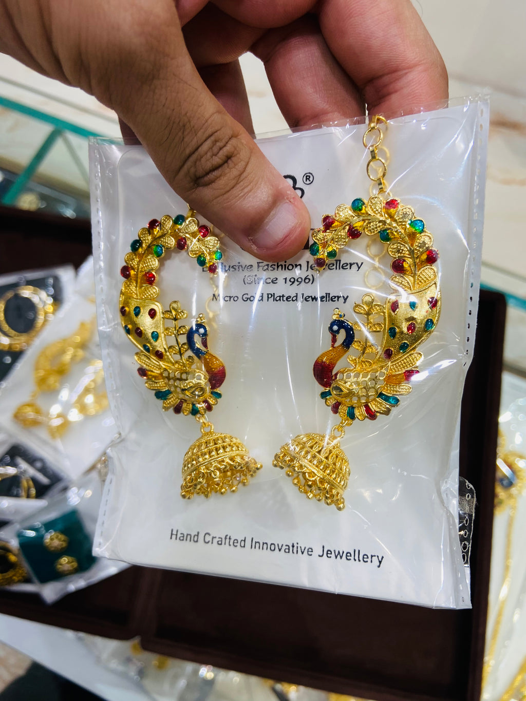 Designer Gold Earrings for Ladies - ER02