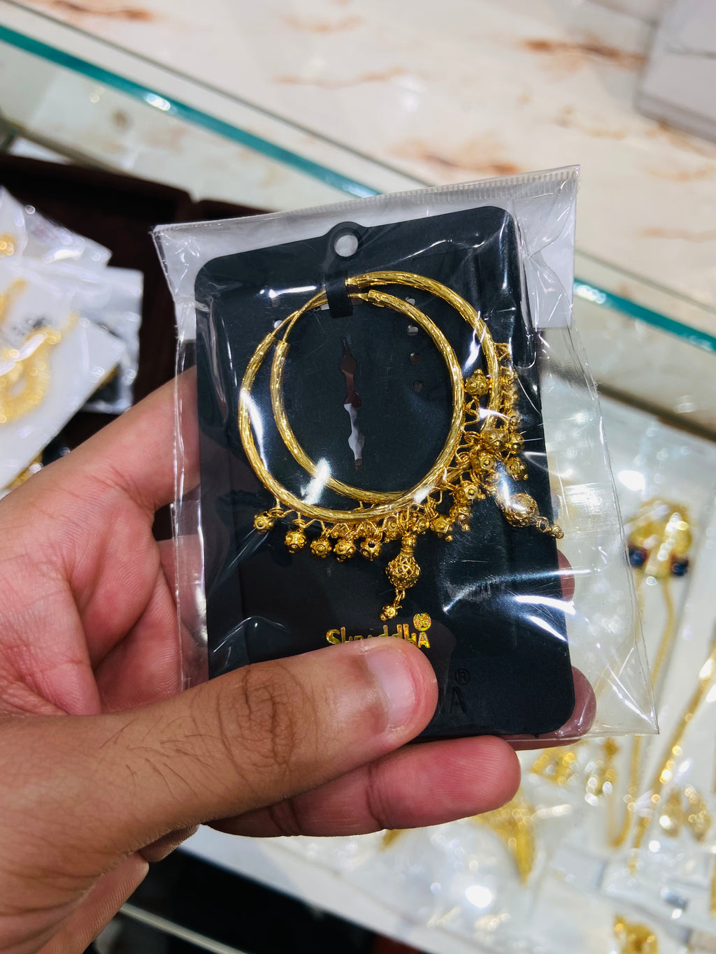 Traditional 1 Gram Gold Earrings - ER03