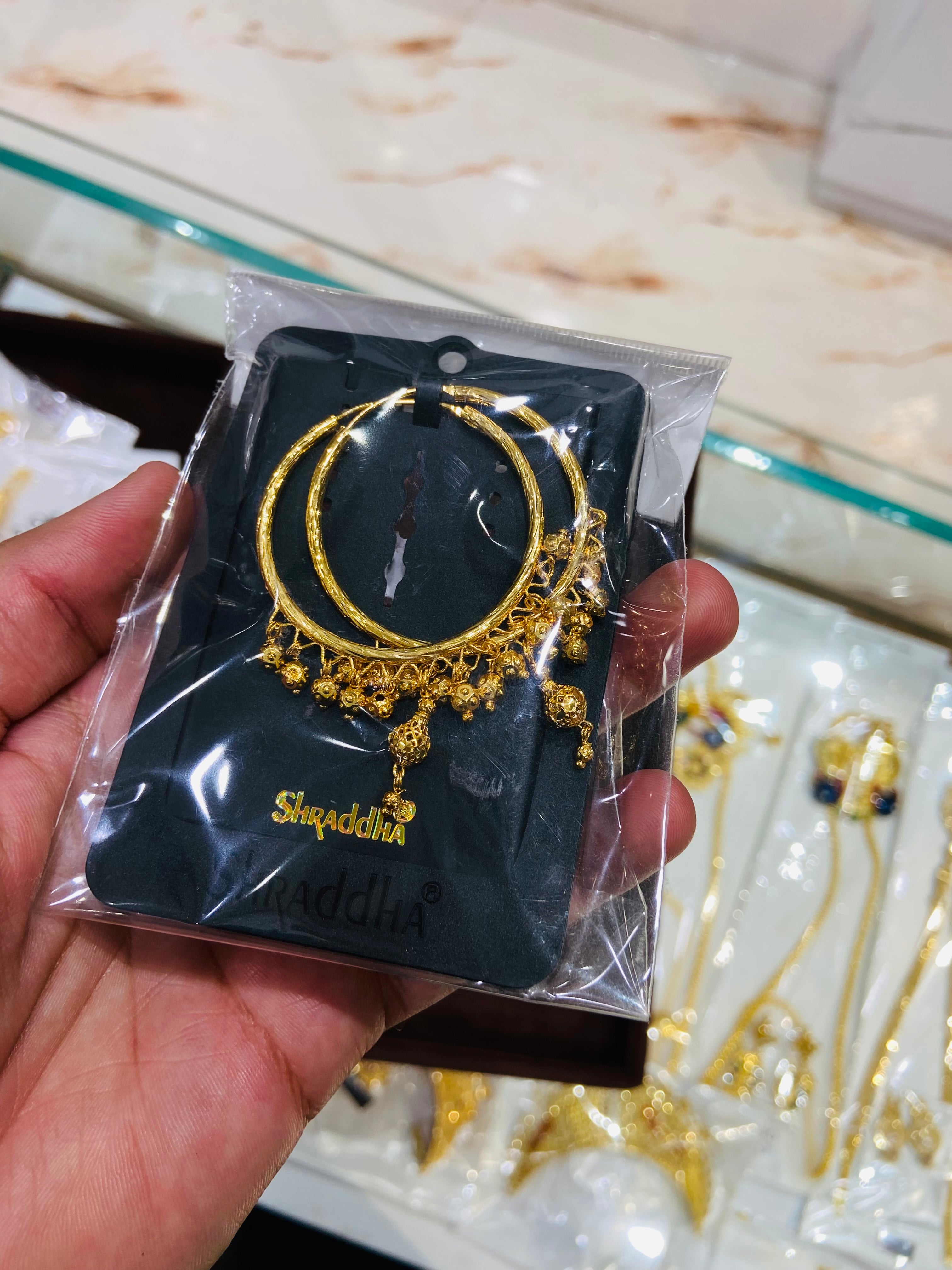 Traditional 1 Gram Gold Earrings - ER03